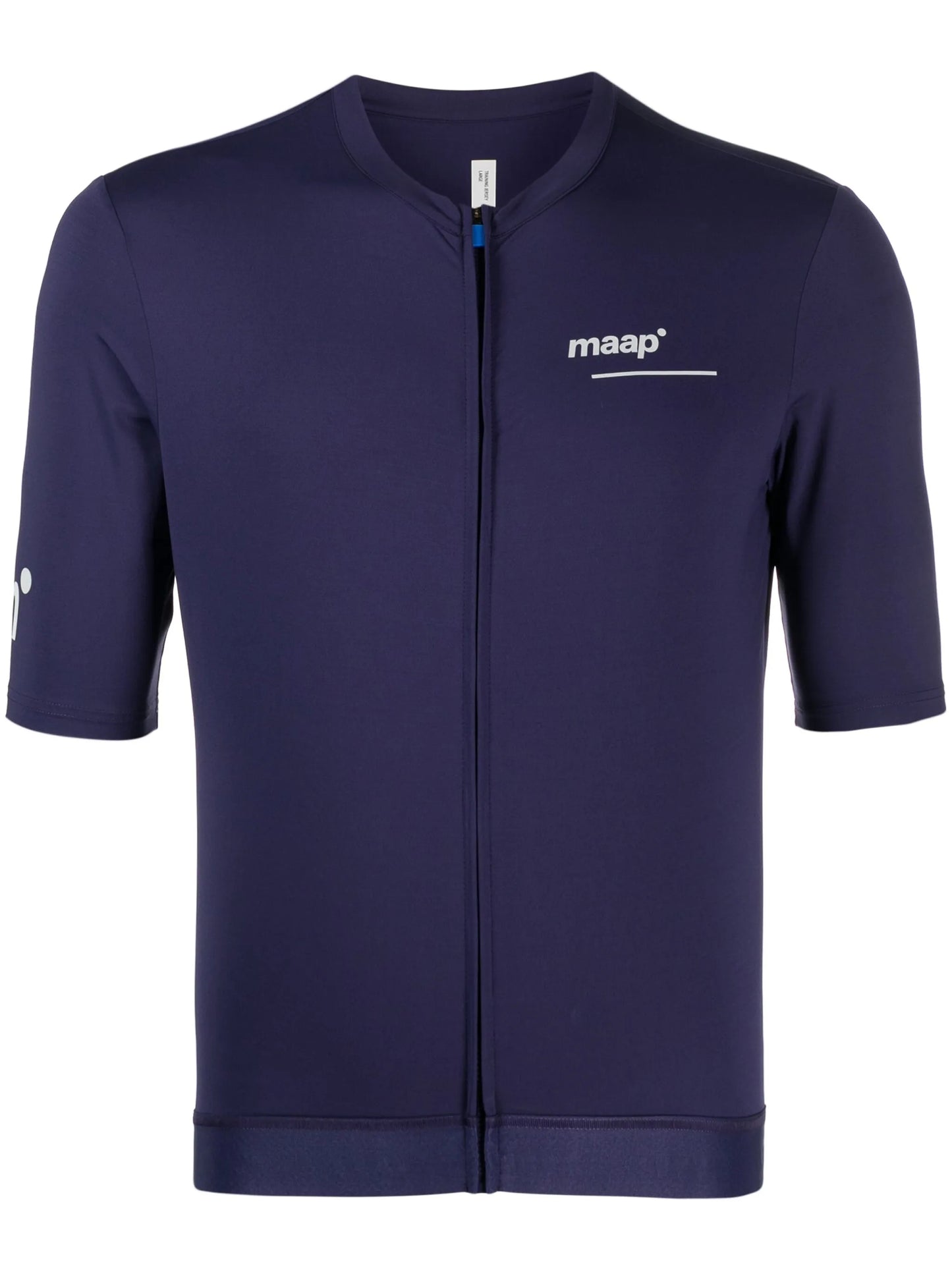 logo-print zip-up T-shirt