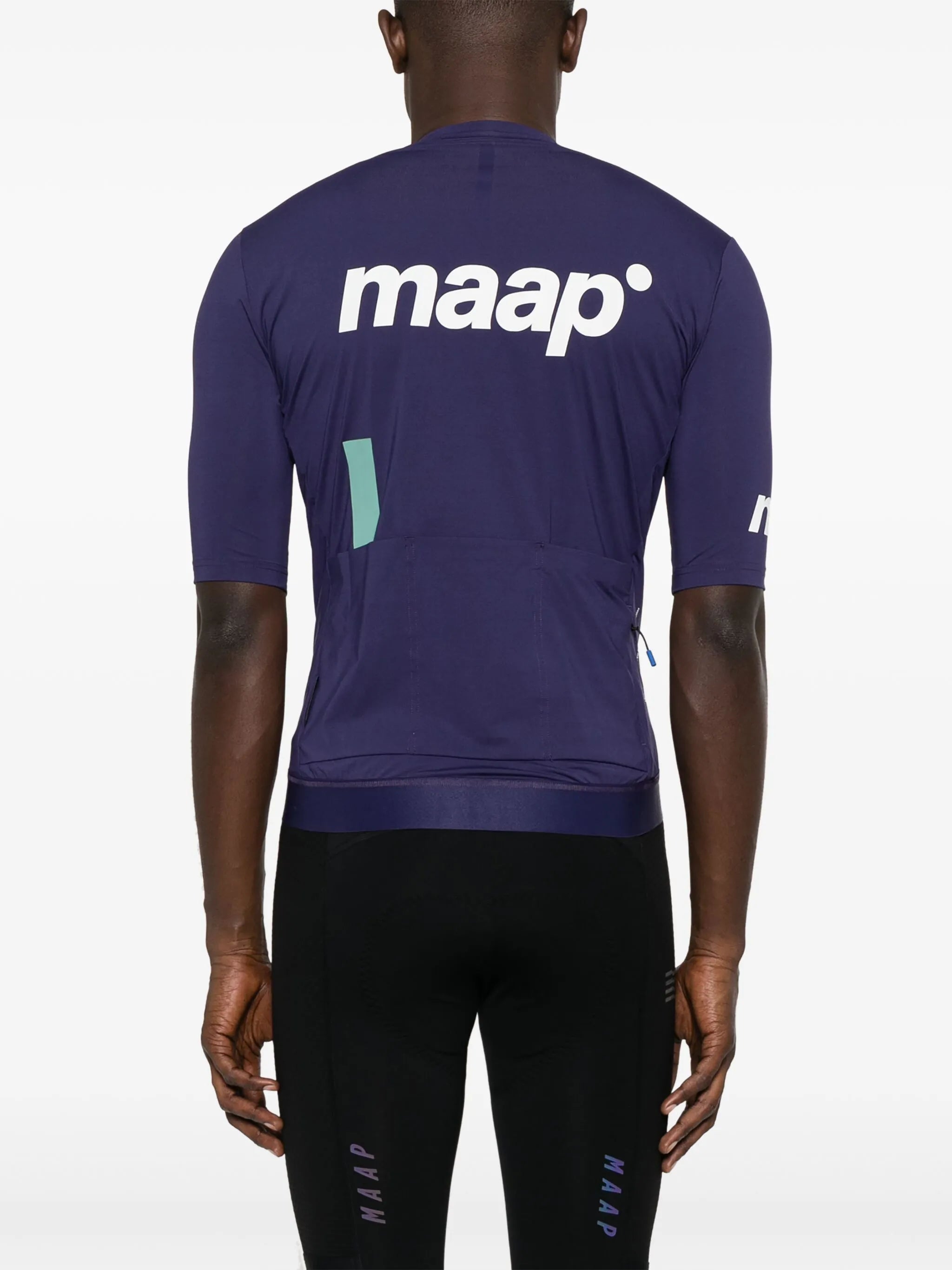logo-print zip-up T-shirt
