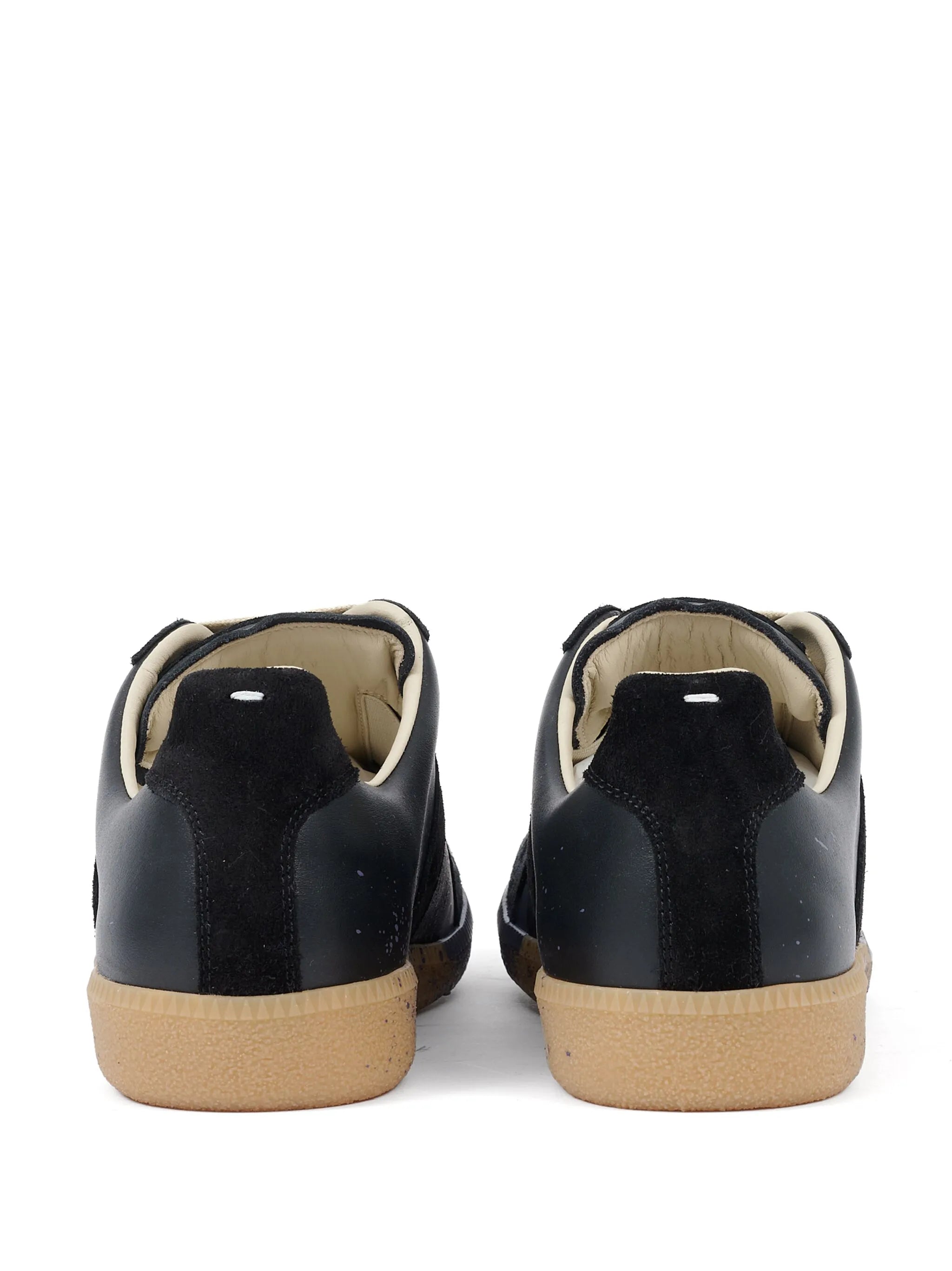 Paint Replica leather sneakers