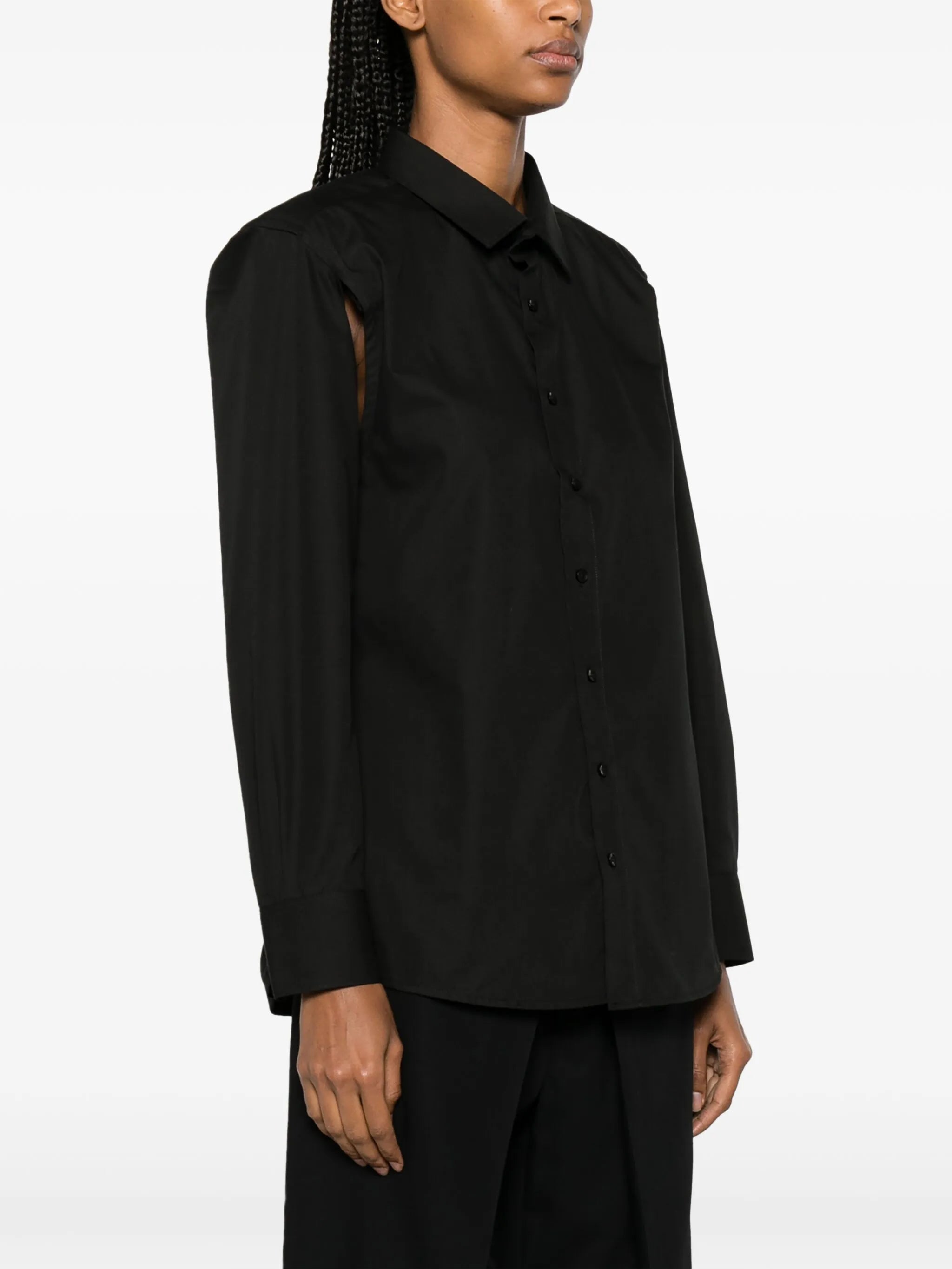 split-sleeve shirt