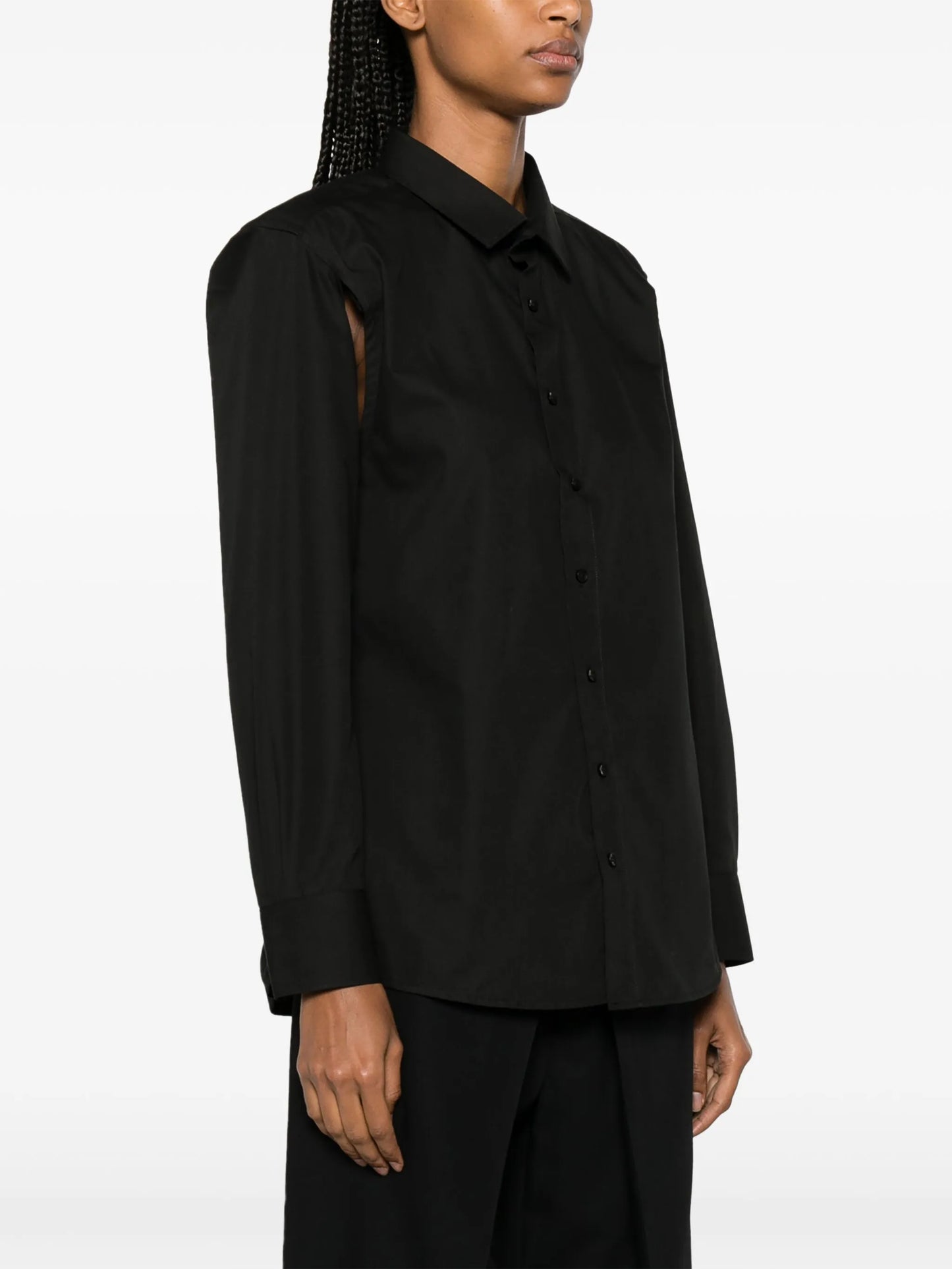 split-sleeve shirt