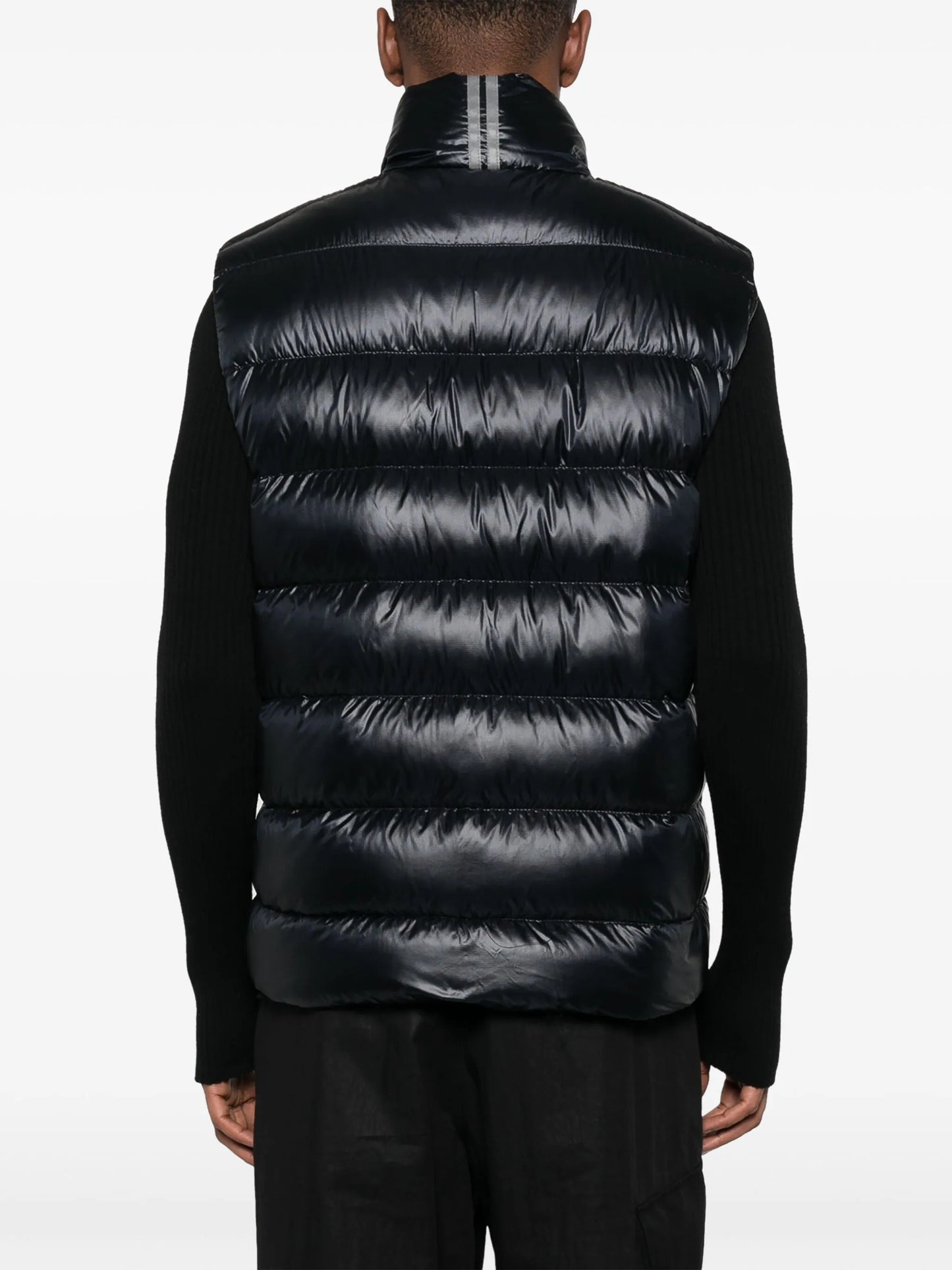 logo-appliqué quilted down gilet