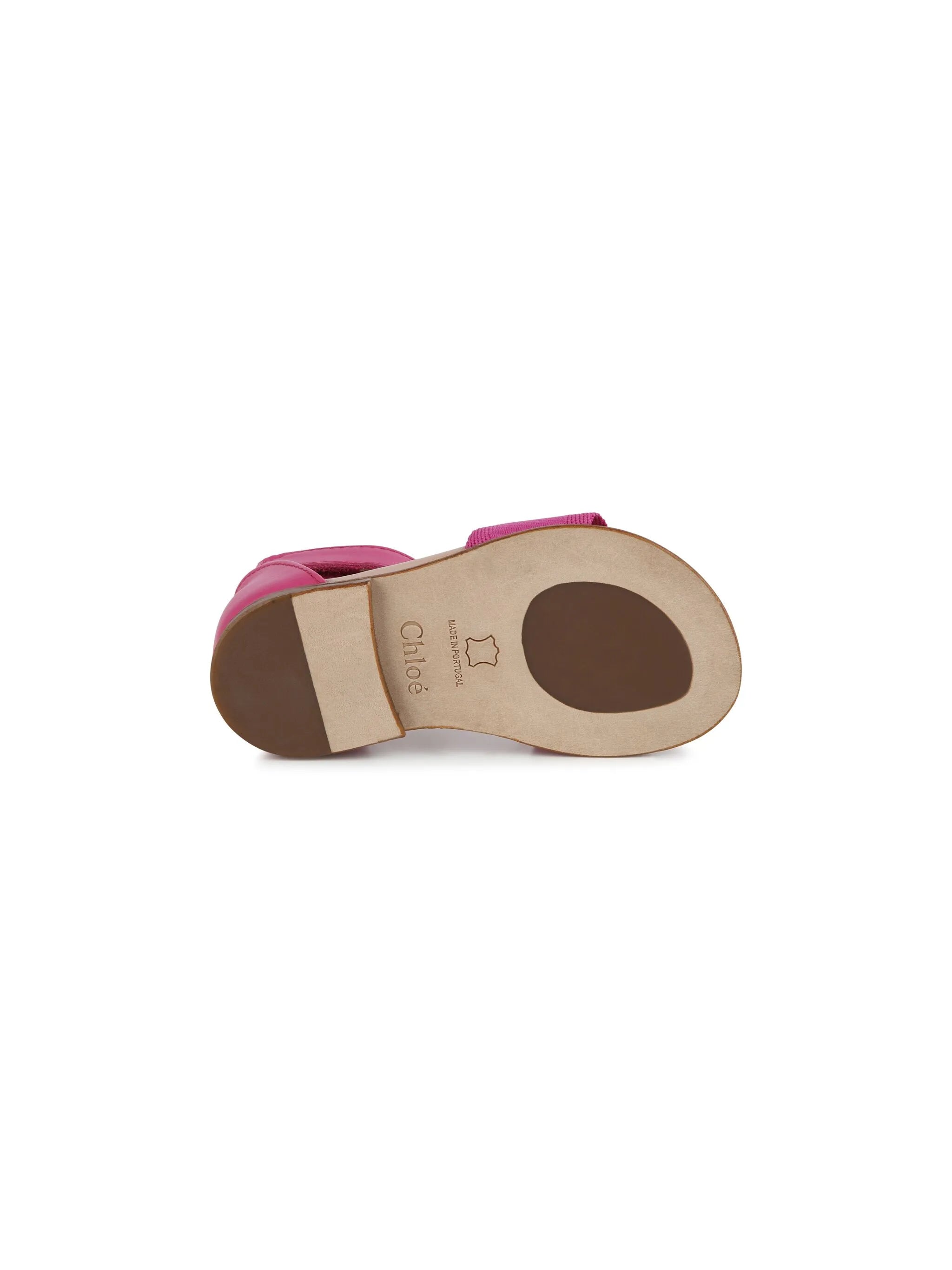 logo-print leather sandals