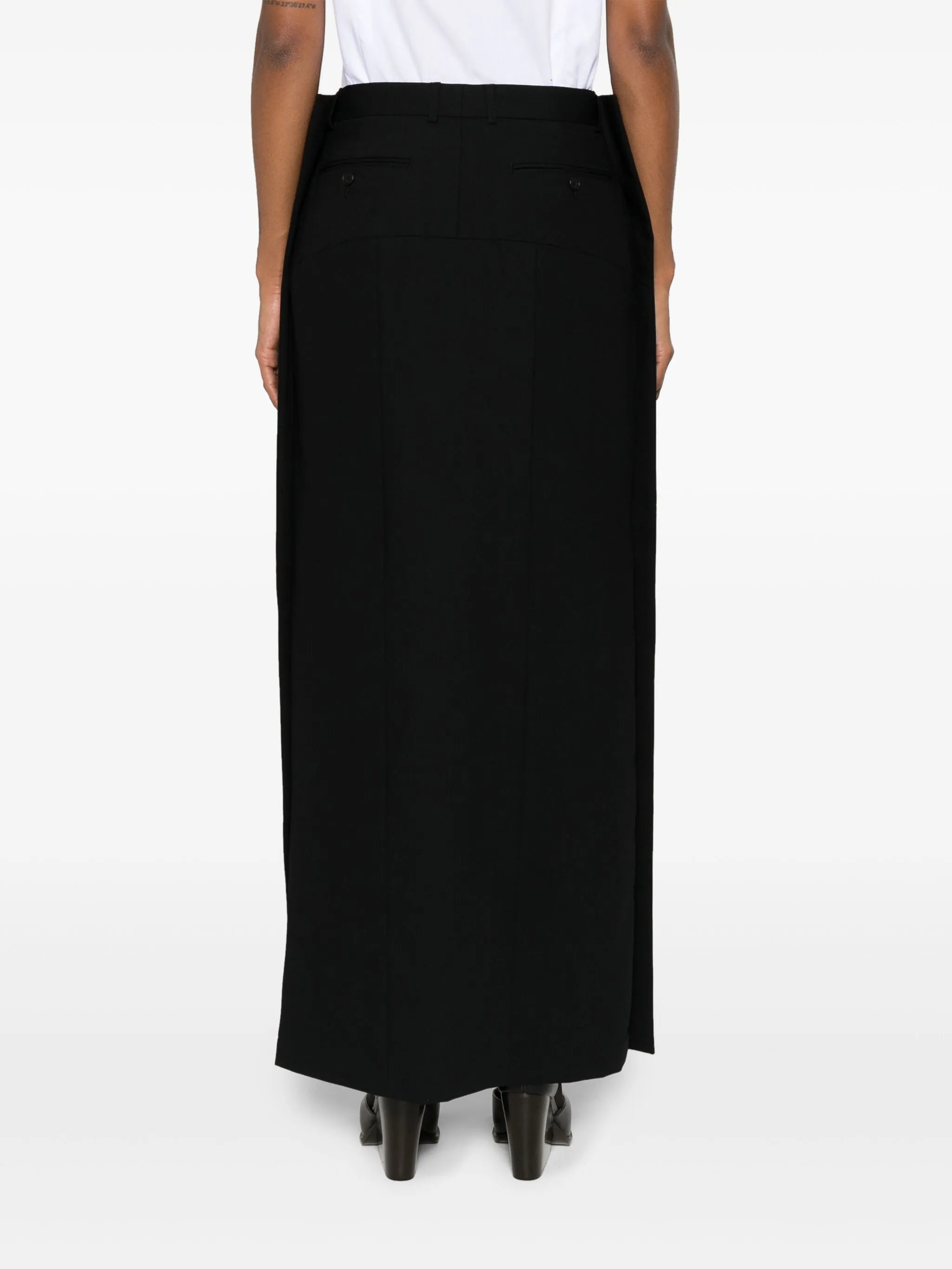 wool maxi skirt
