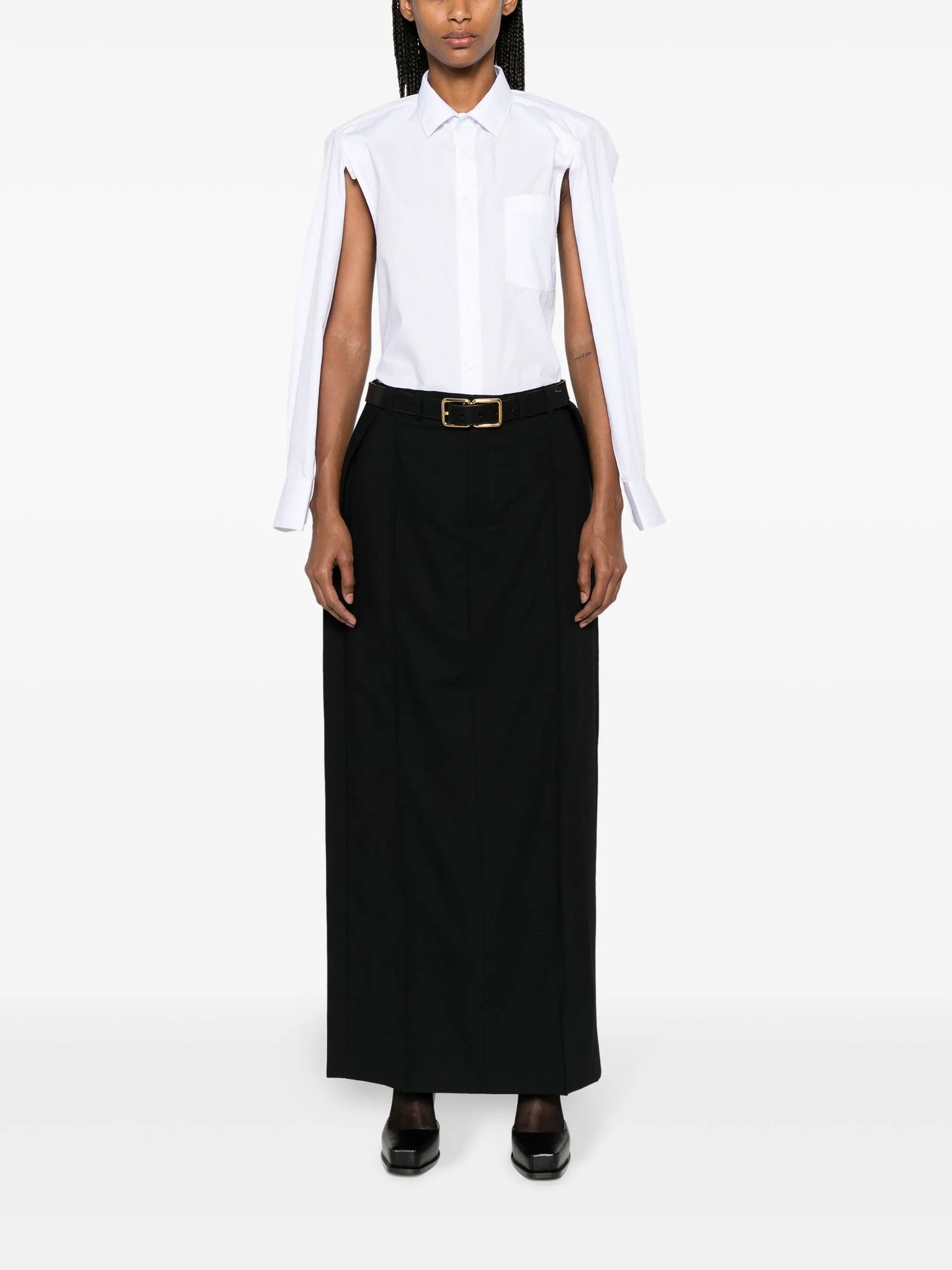 wool maxi skirt