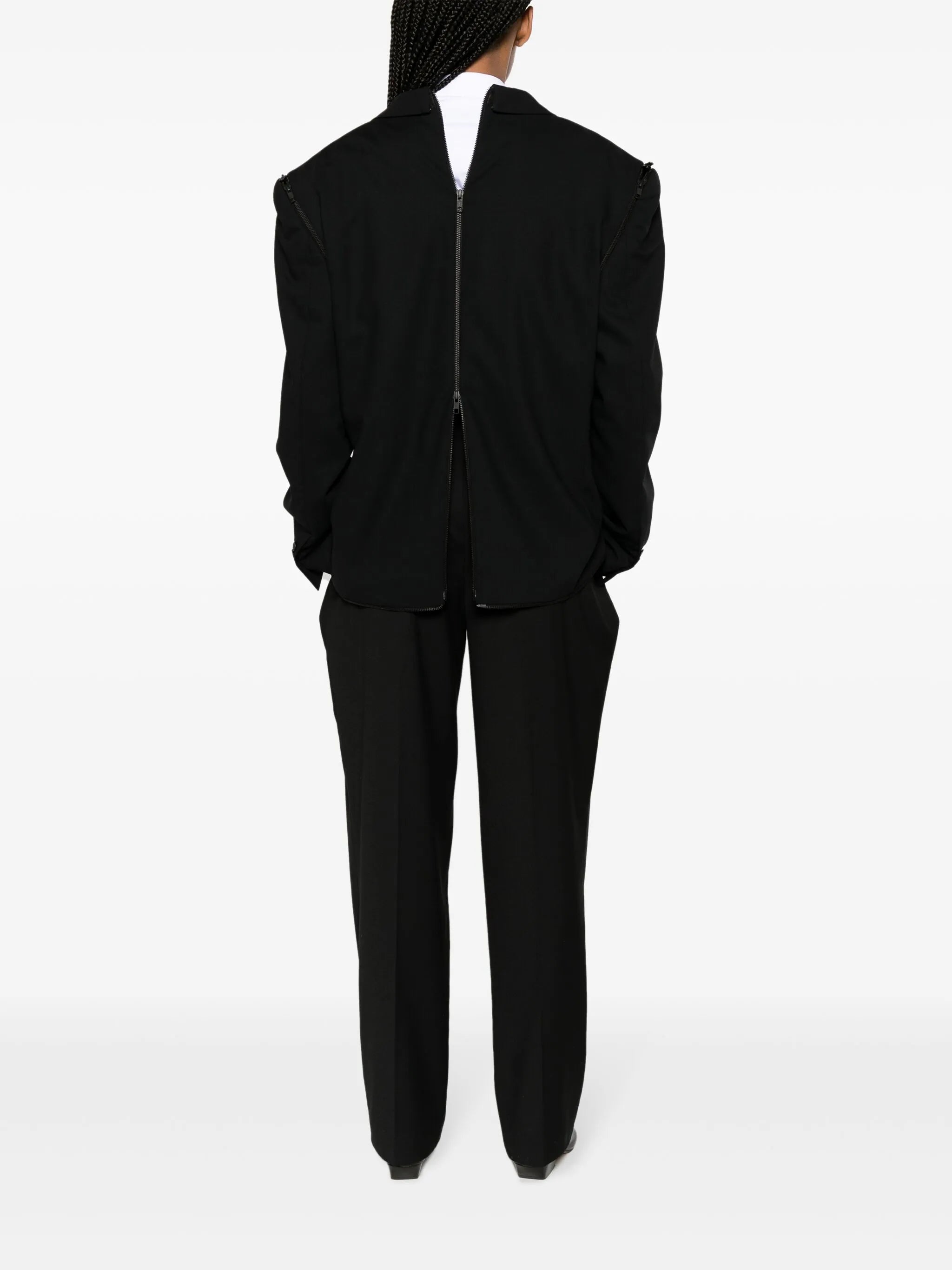 Transformer wool coat