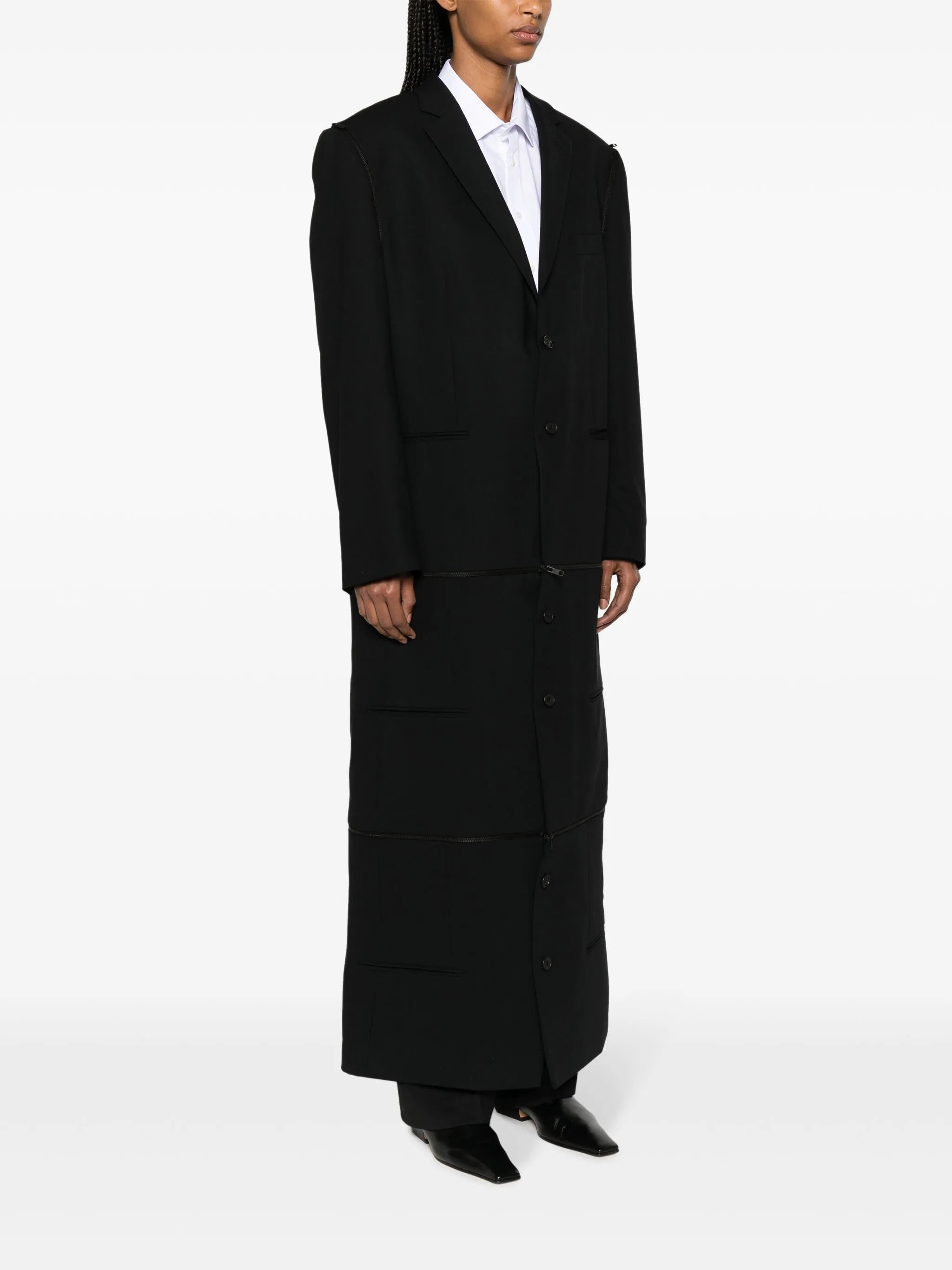 Transformer wool coat