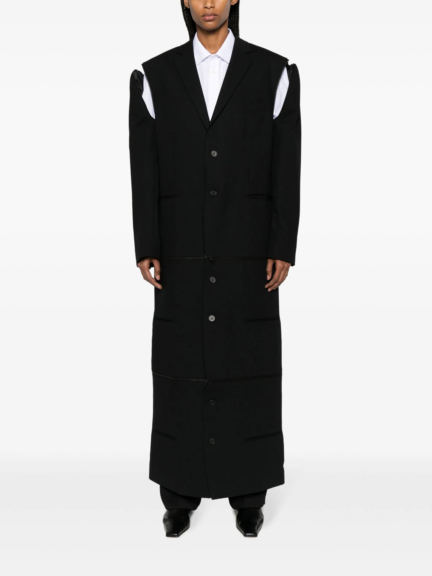 Transformer wool coat