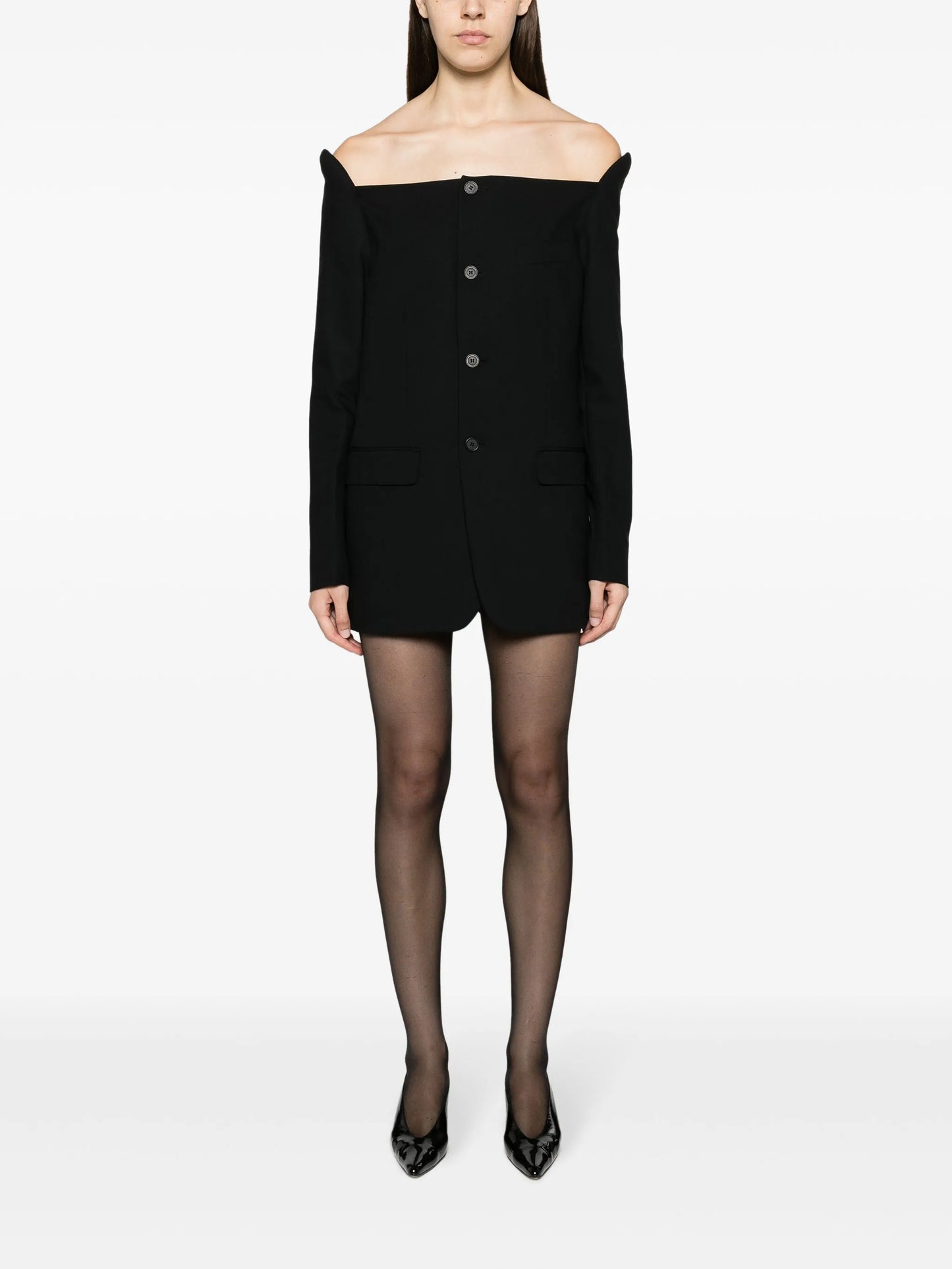 Blazer wool minidress
