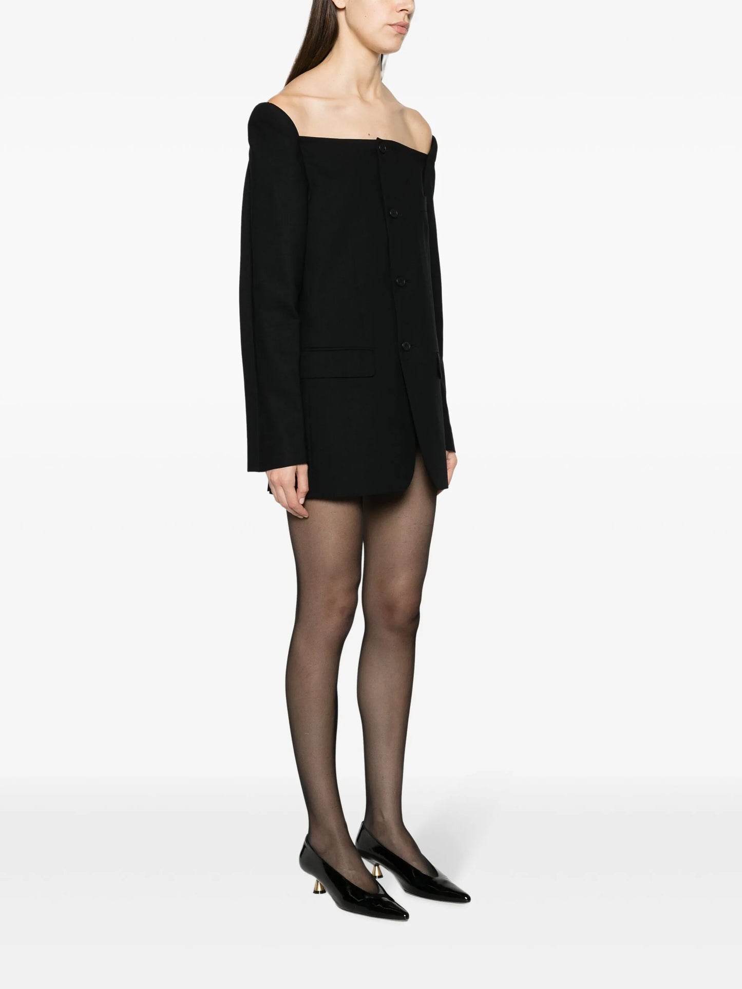 Blazer wool minidress
