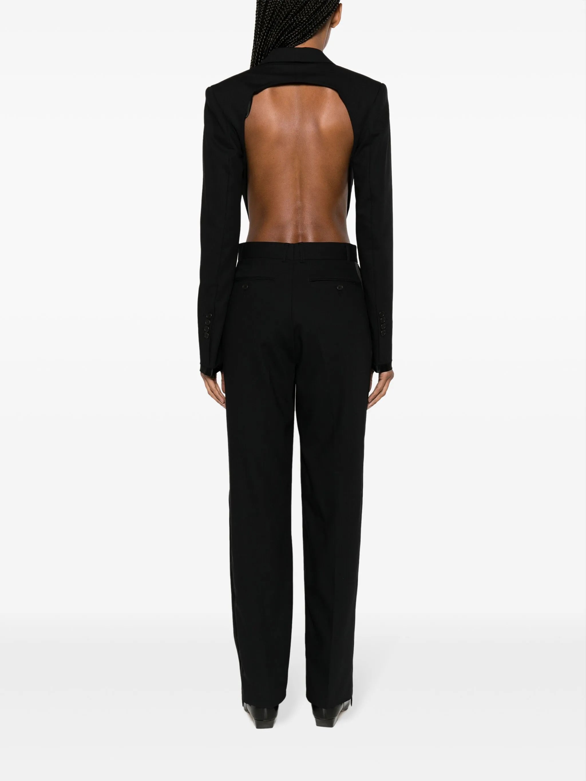 open-back single-breasted suit