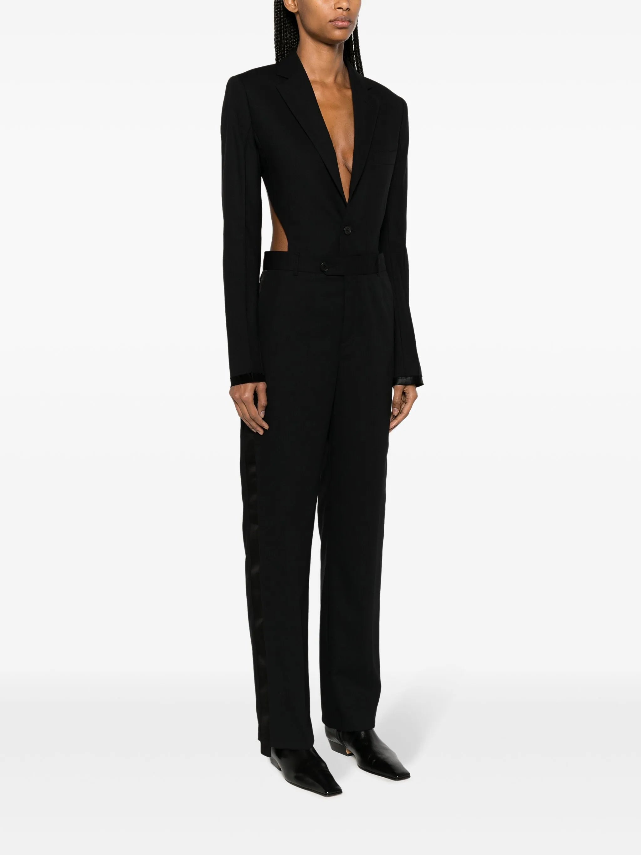 open-back single-breasted suit