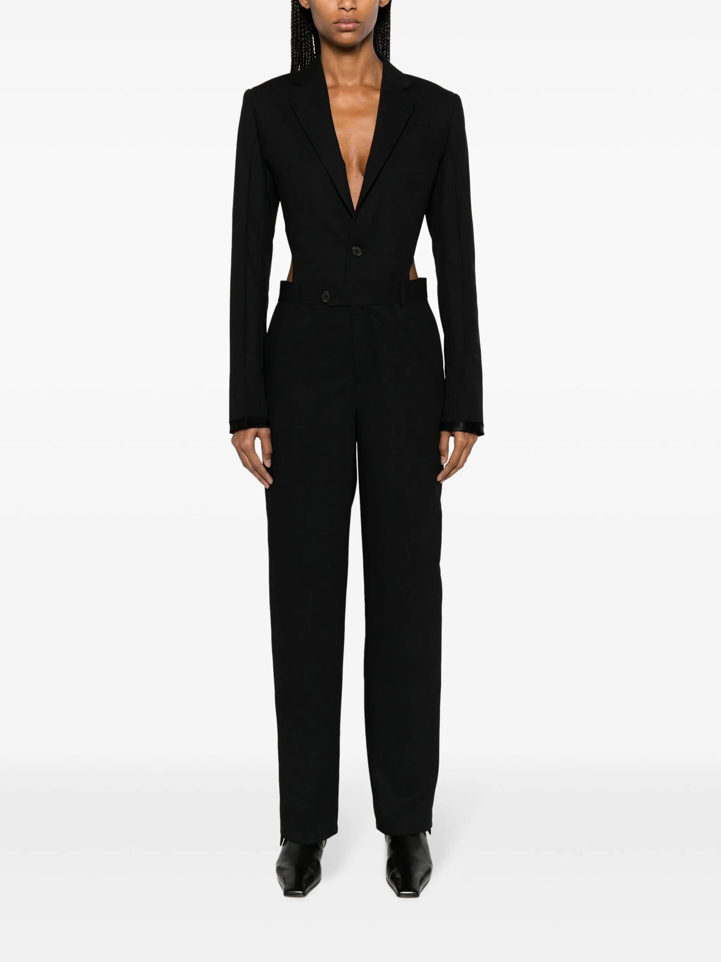 open-back single-breasted suit