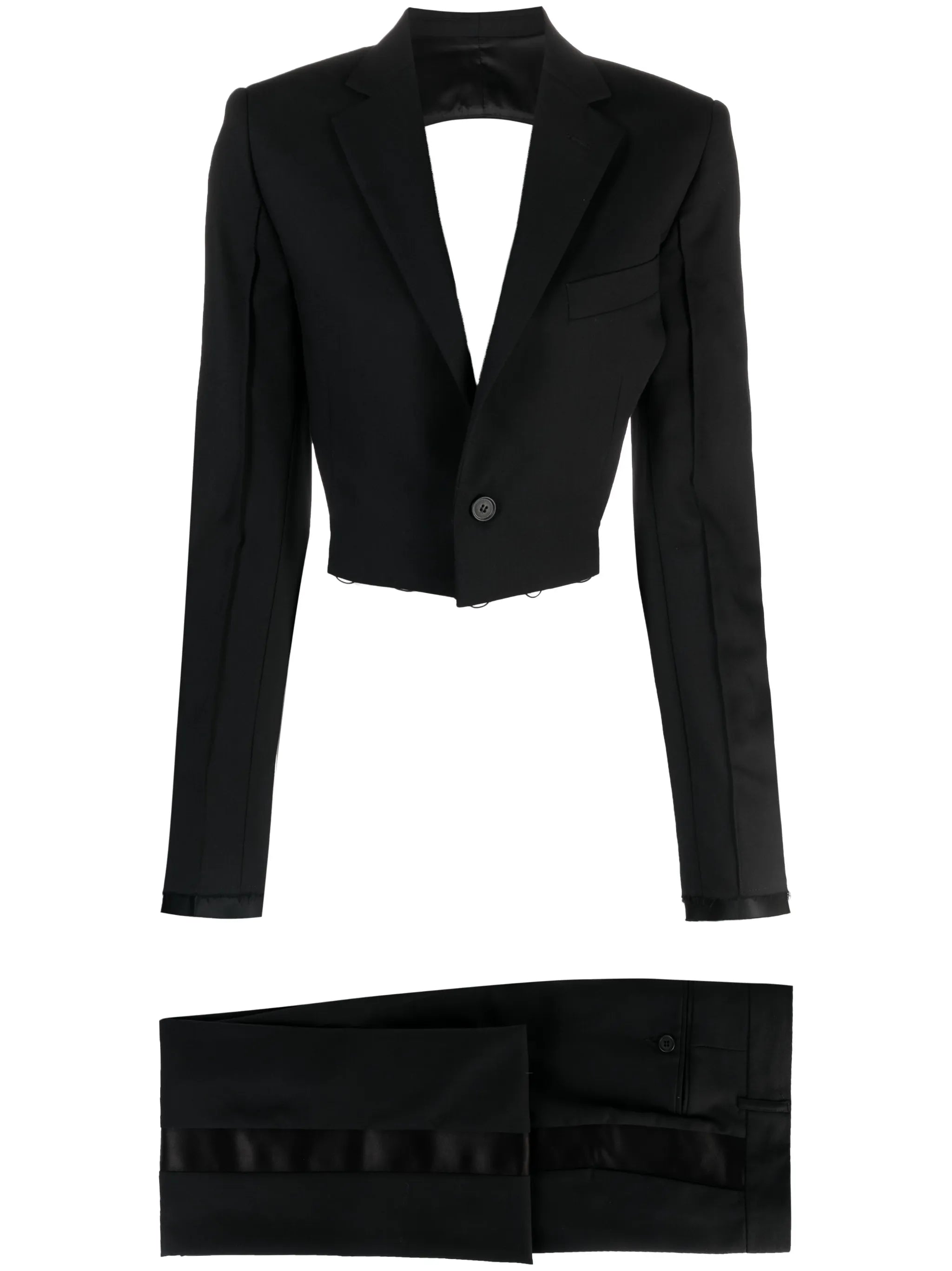 open-back single-breasted suit
