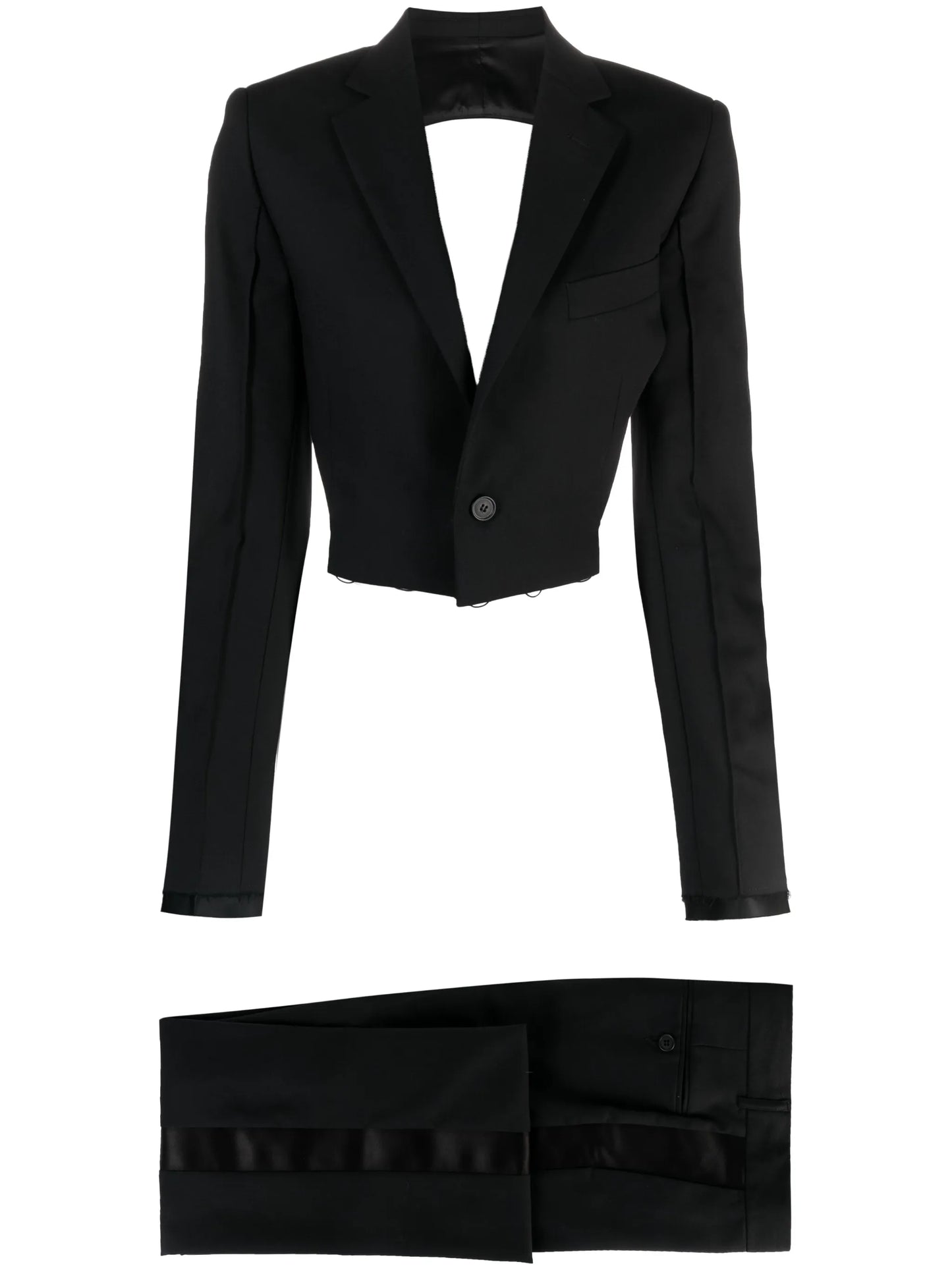 open-back single-breasted suit