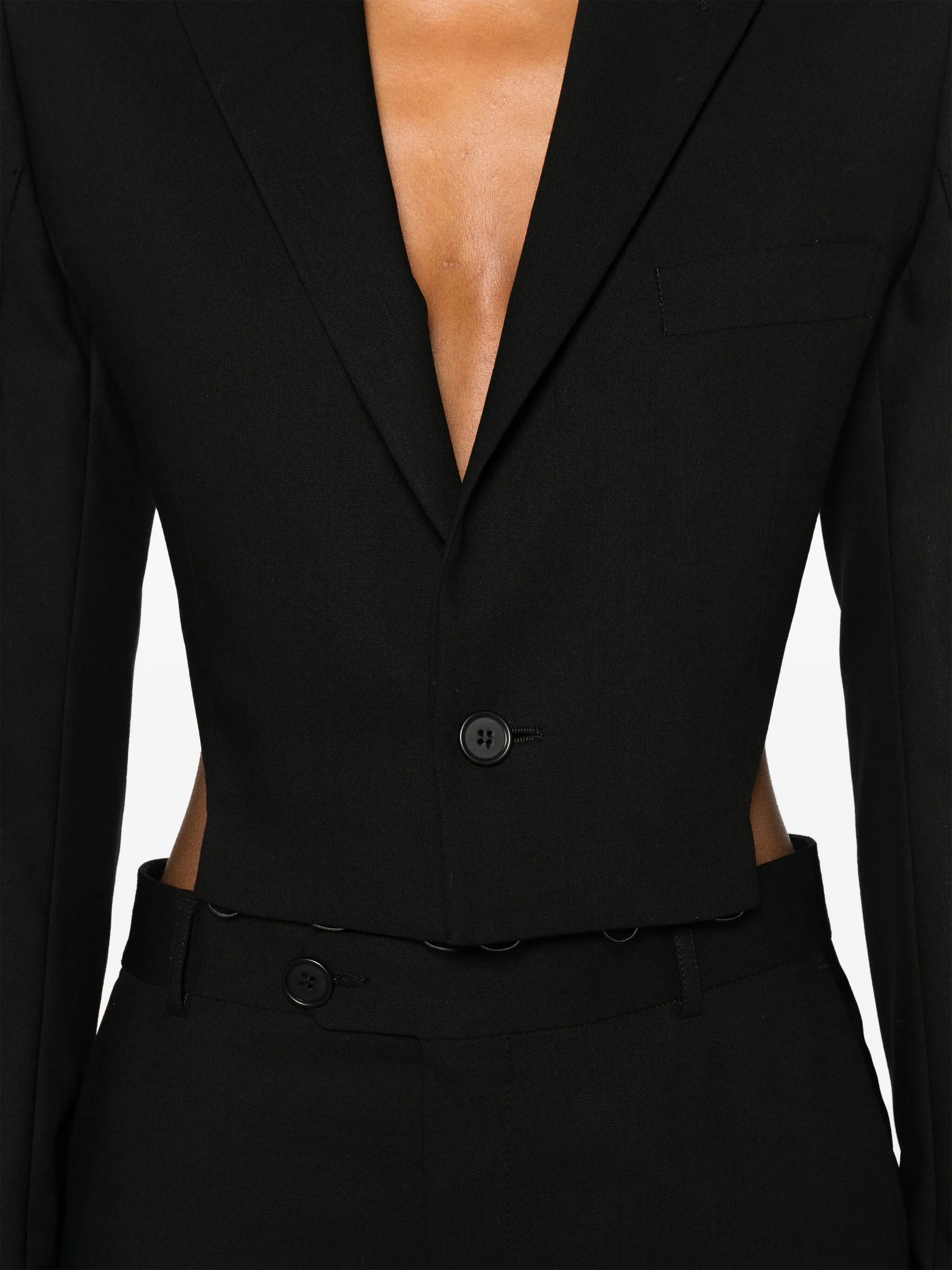 open-back single-breasted suit