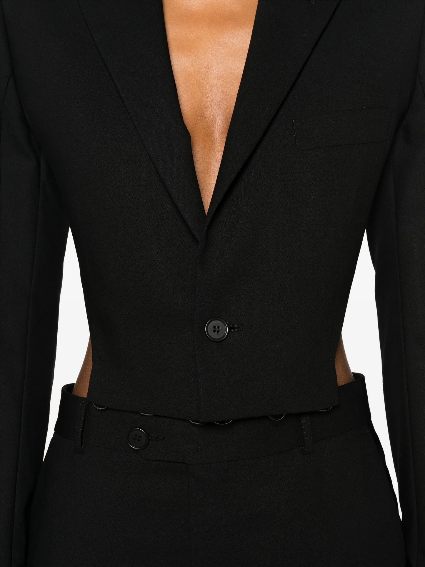 open-back single-breasted suit