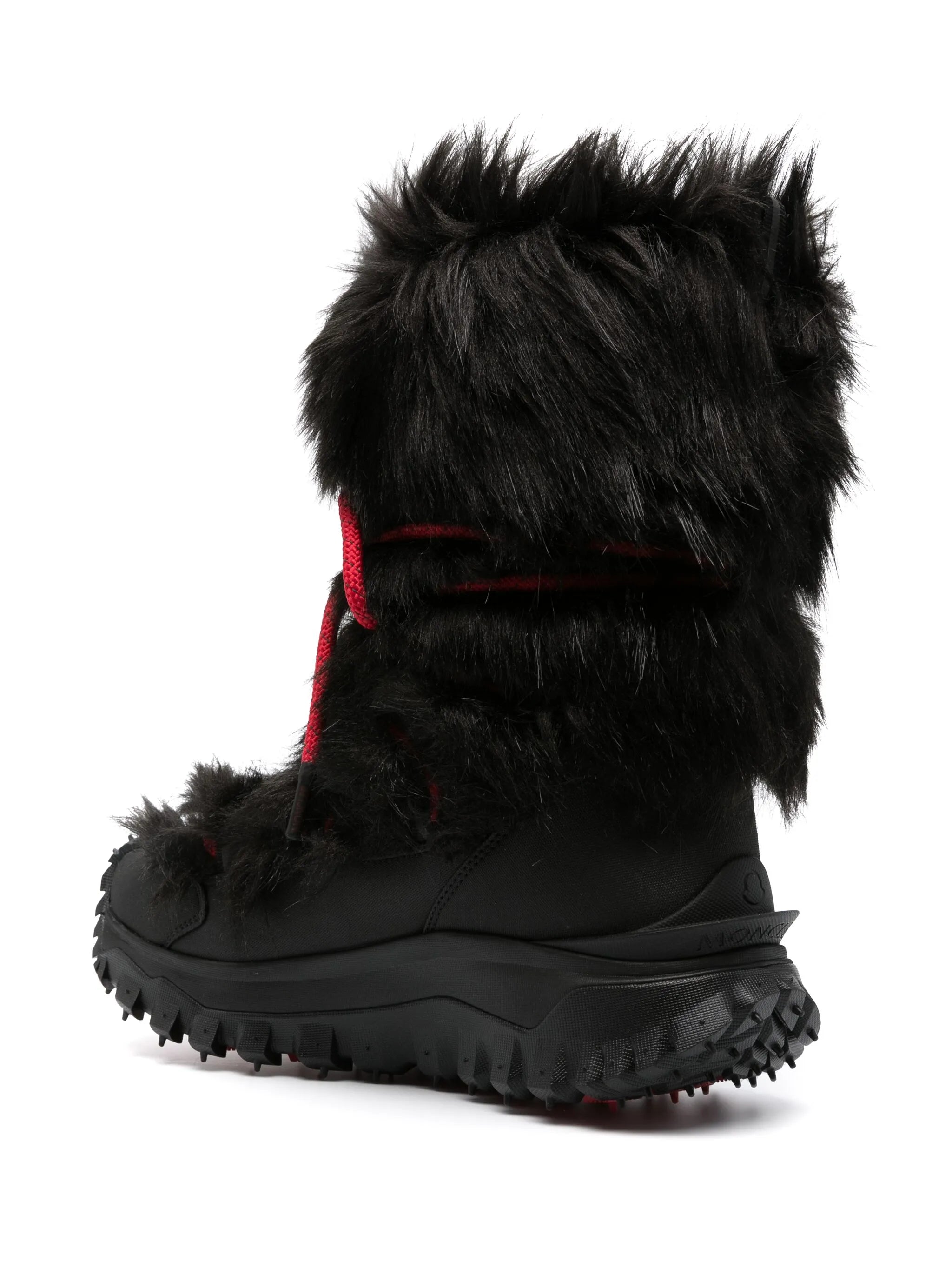 faux-fur mid-calf snow boots