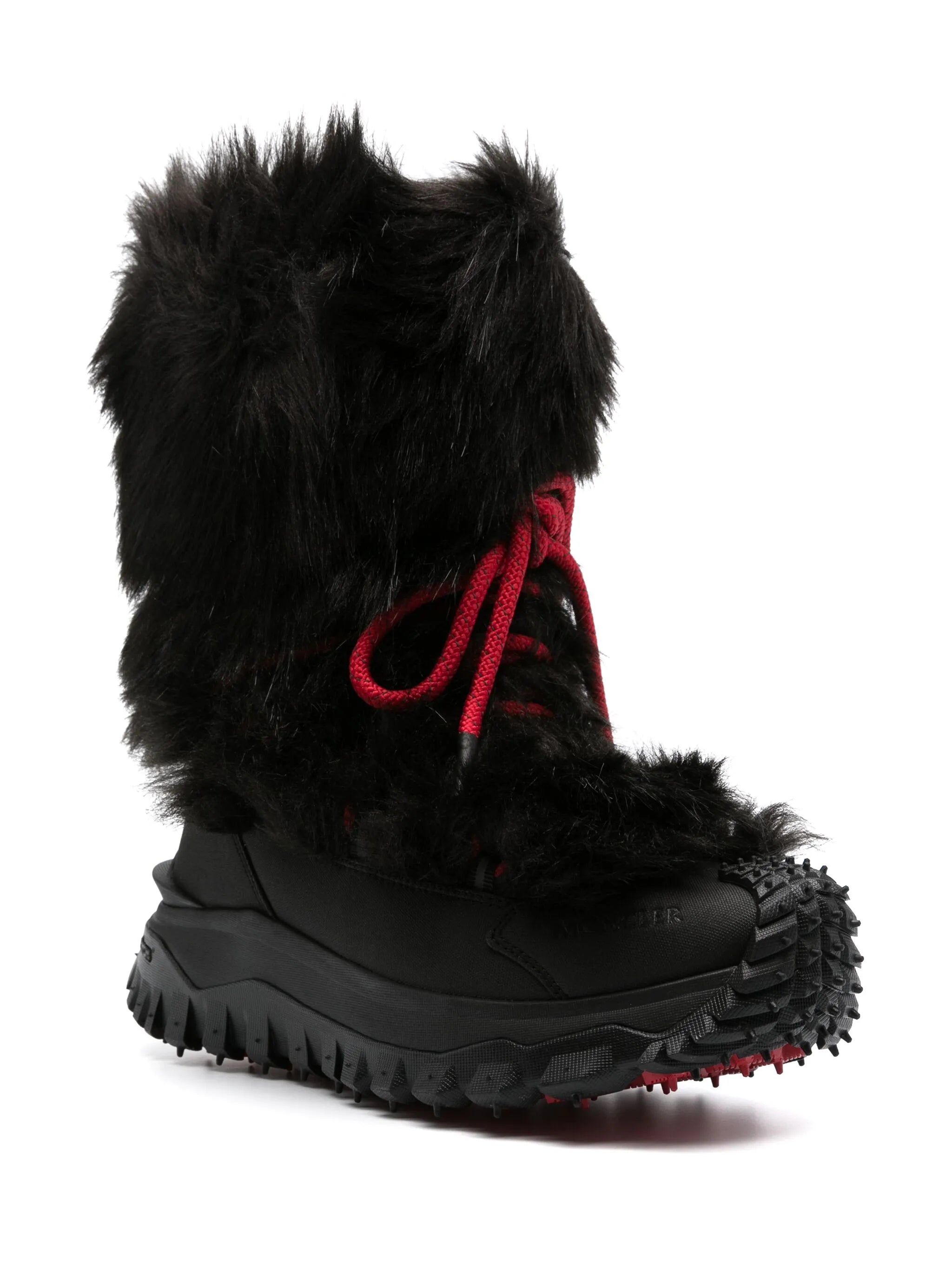 faux-fur mid-calf snow boots