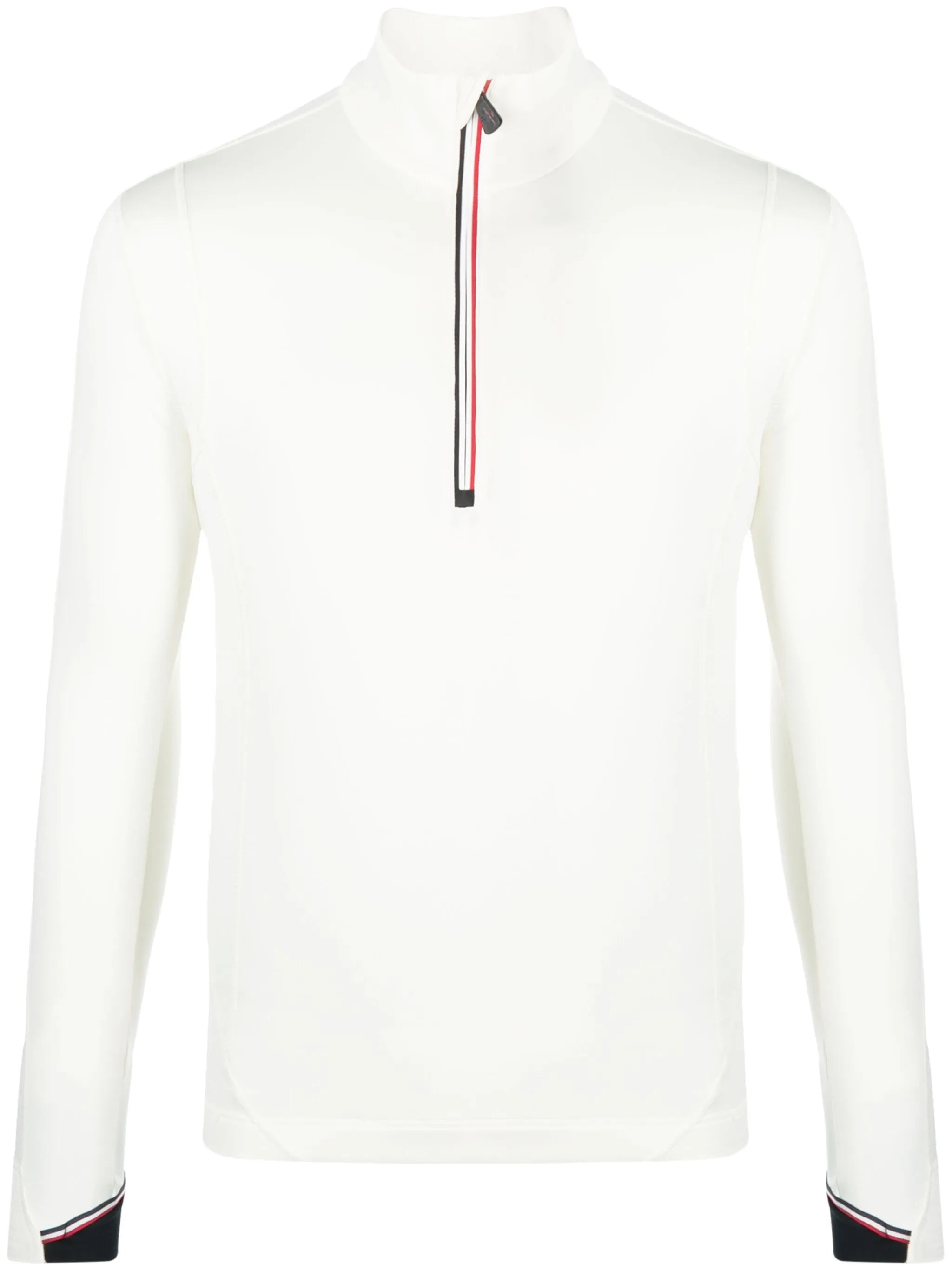 half-zip high-neck sweatshirt