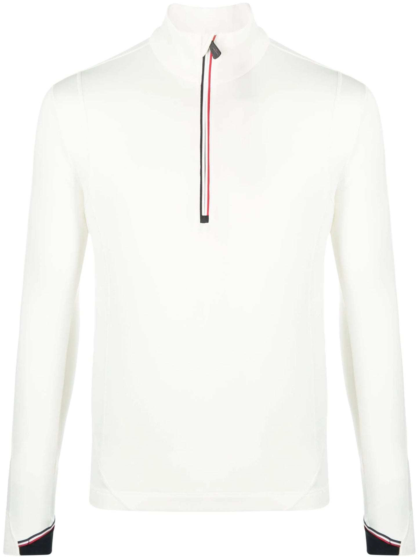 half-zip high-neck sweatshirt