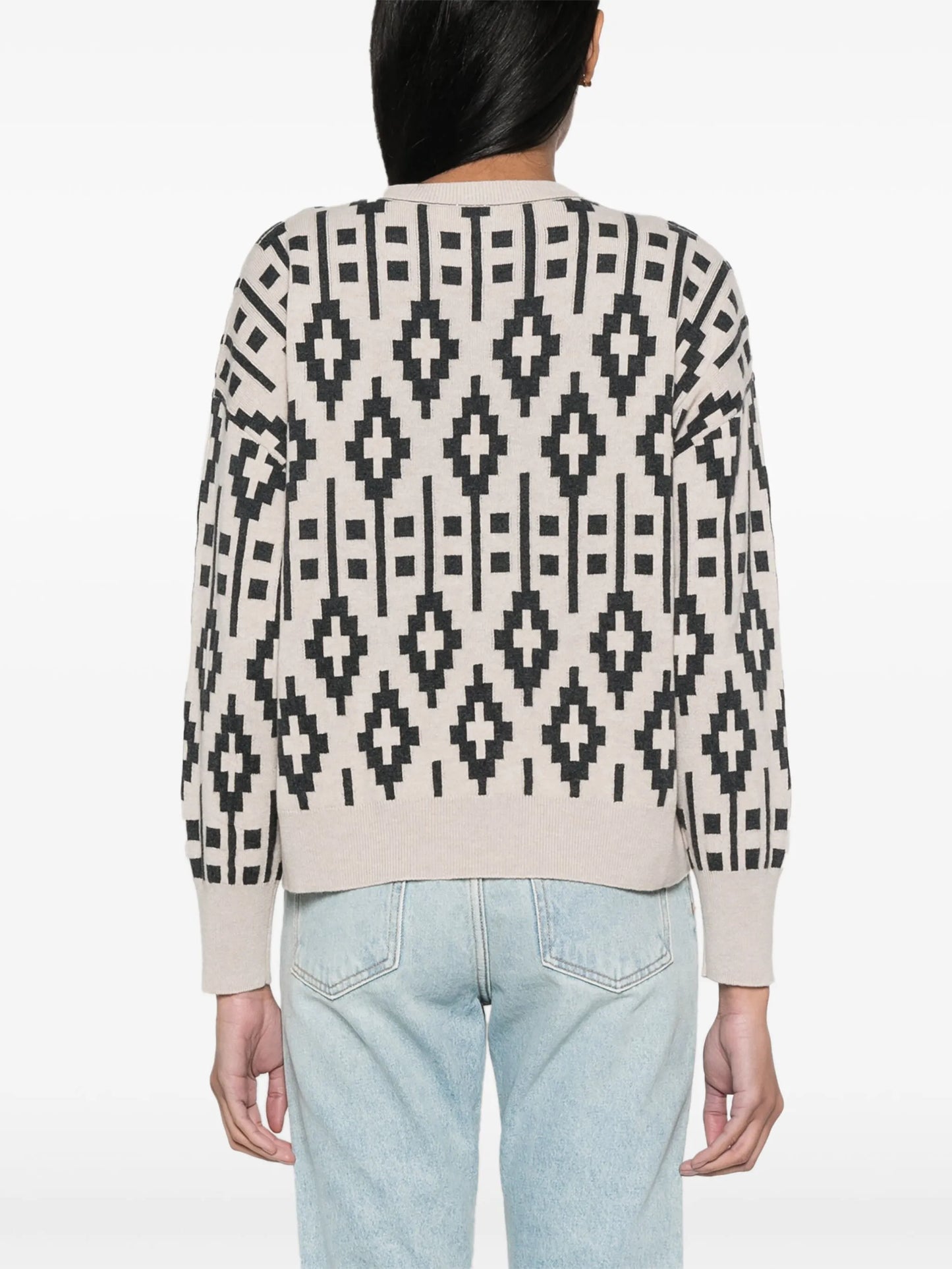 jacquard virgin wool-blend jumper
