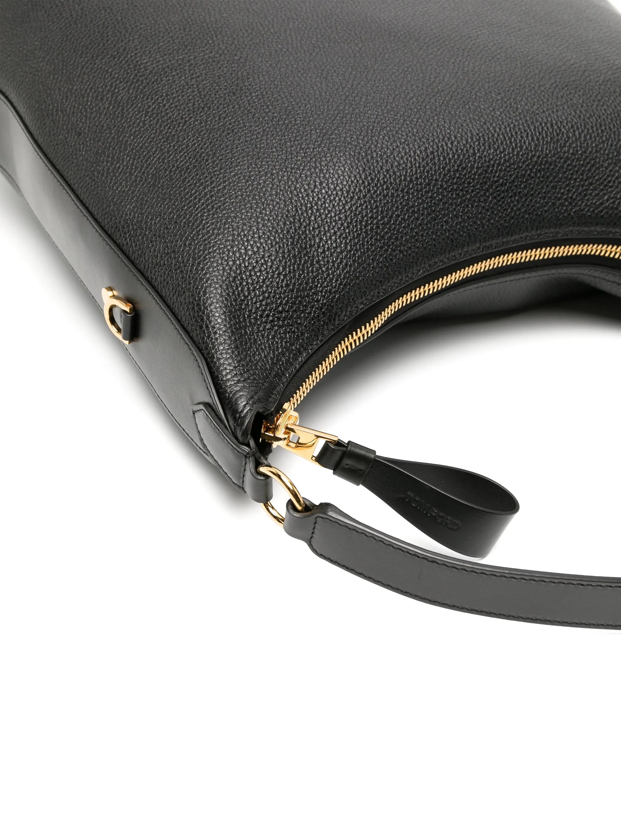 Hand-held leather tote bag