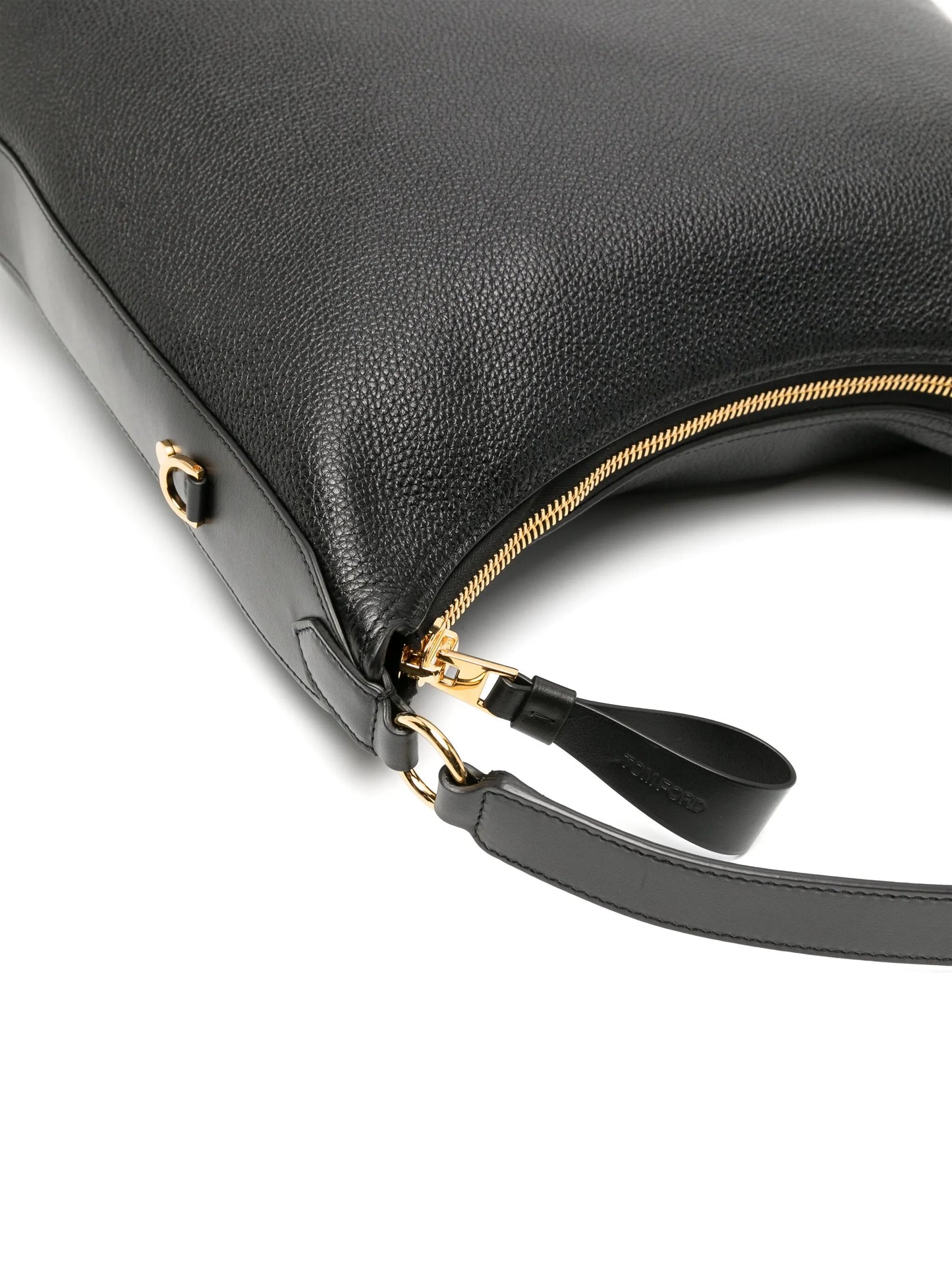 Hand-held leather tote bag