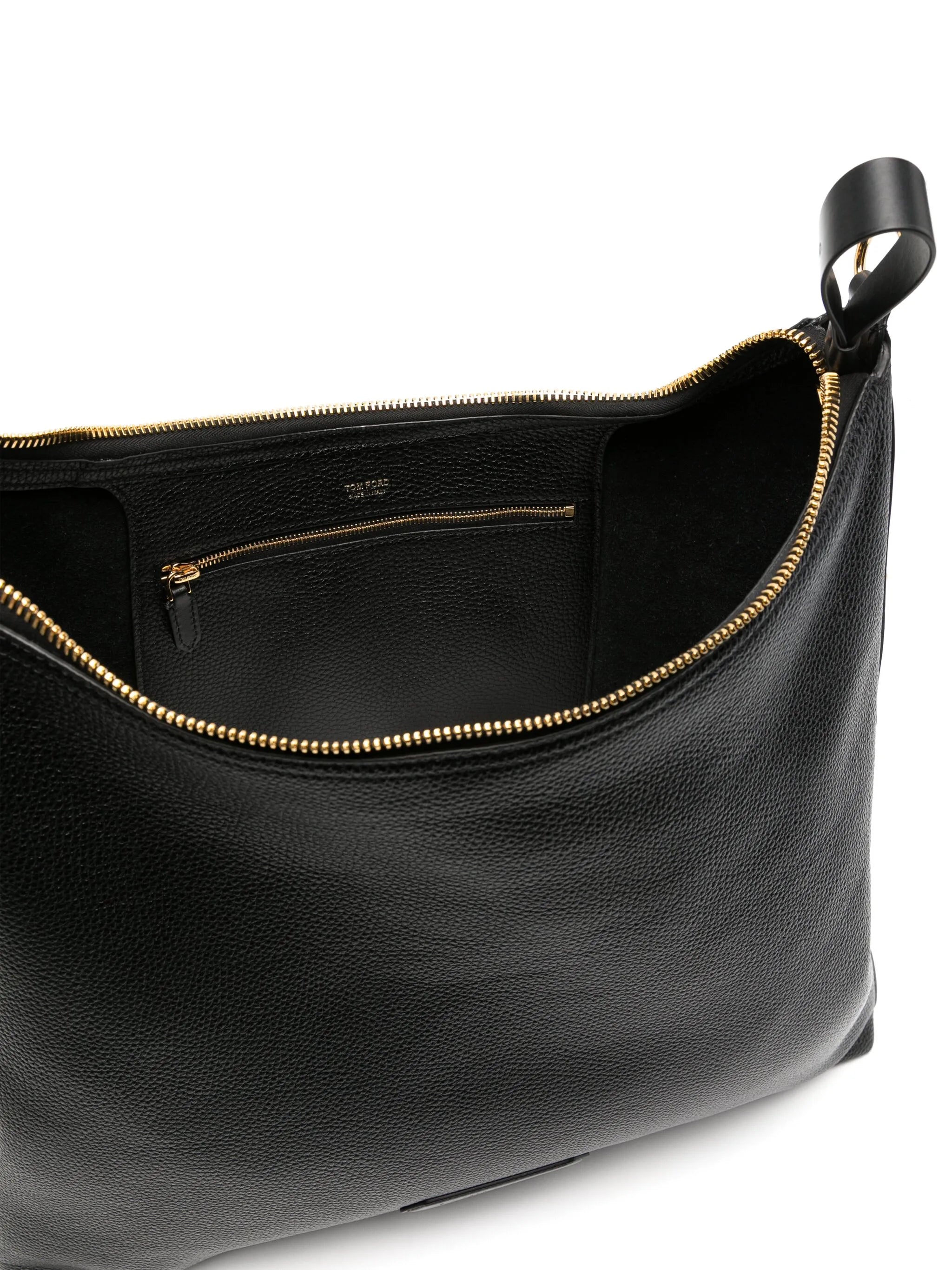 Hand-held leather tote bag
