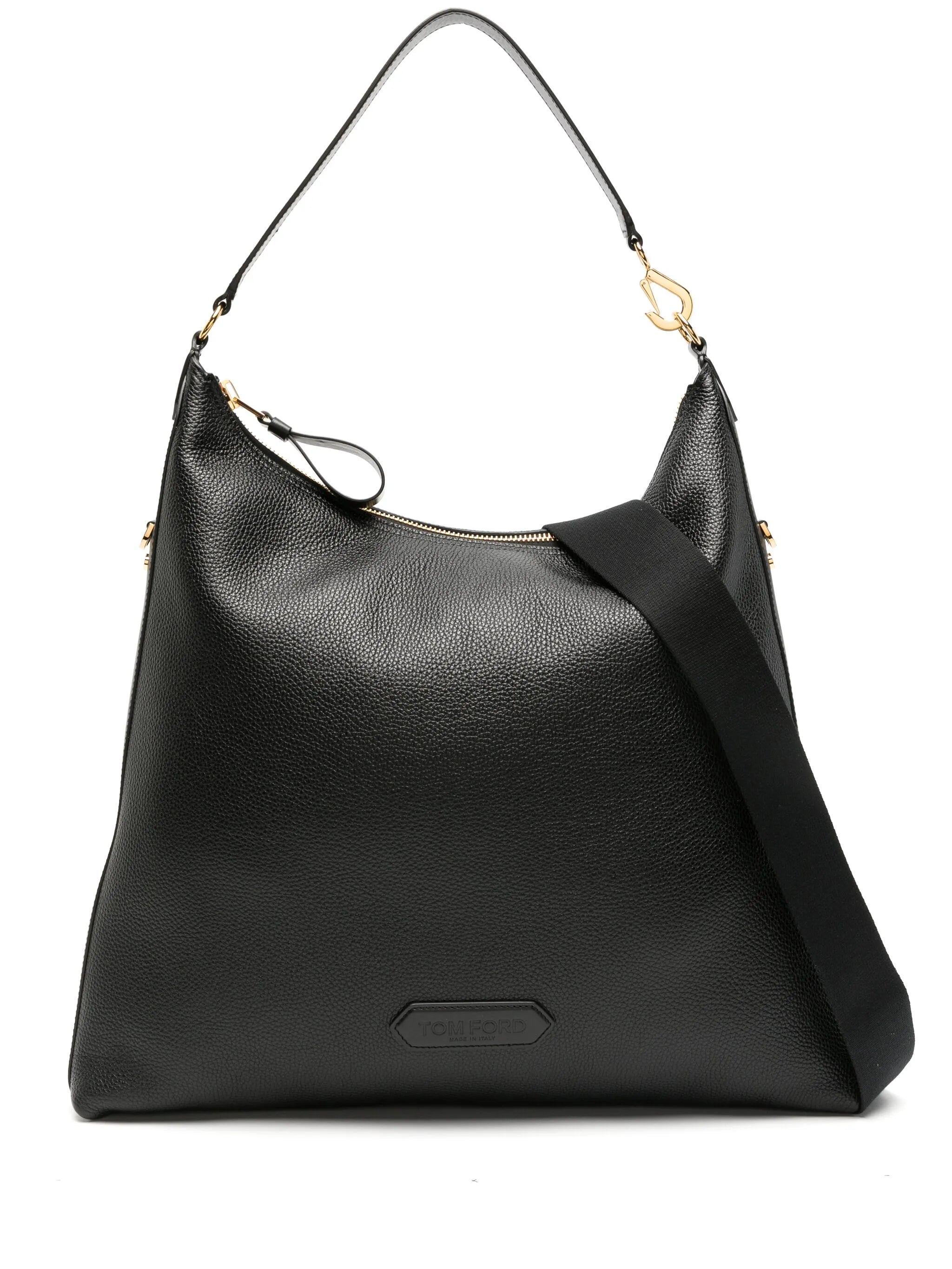 Hand-held leather tote bag