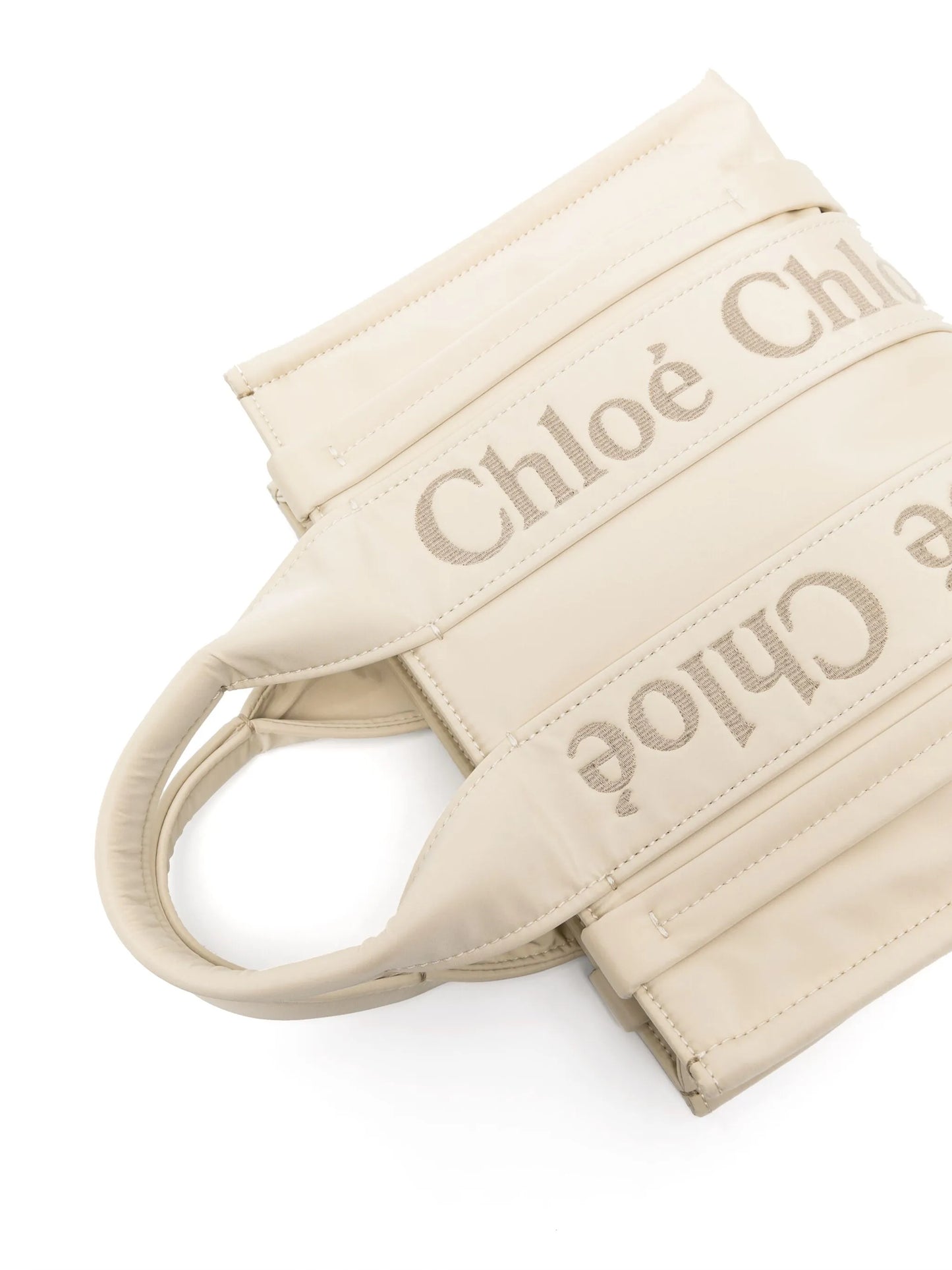 small Woody logo-embroidered tote bag