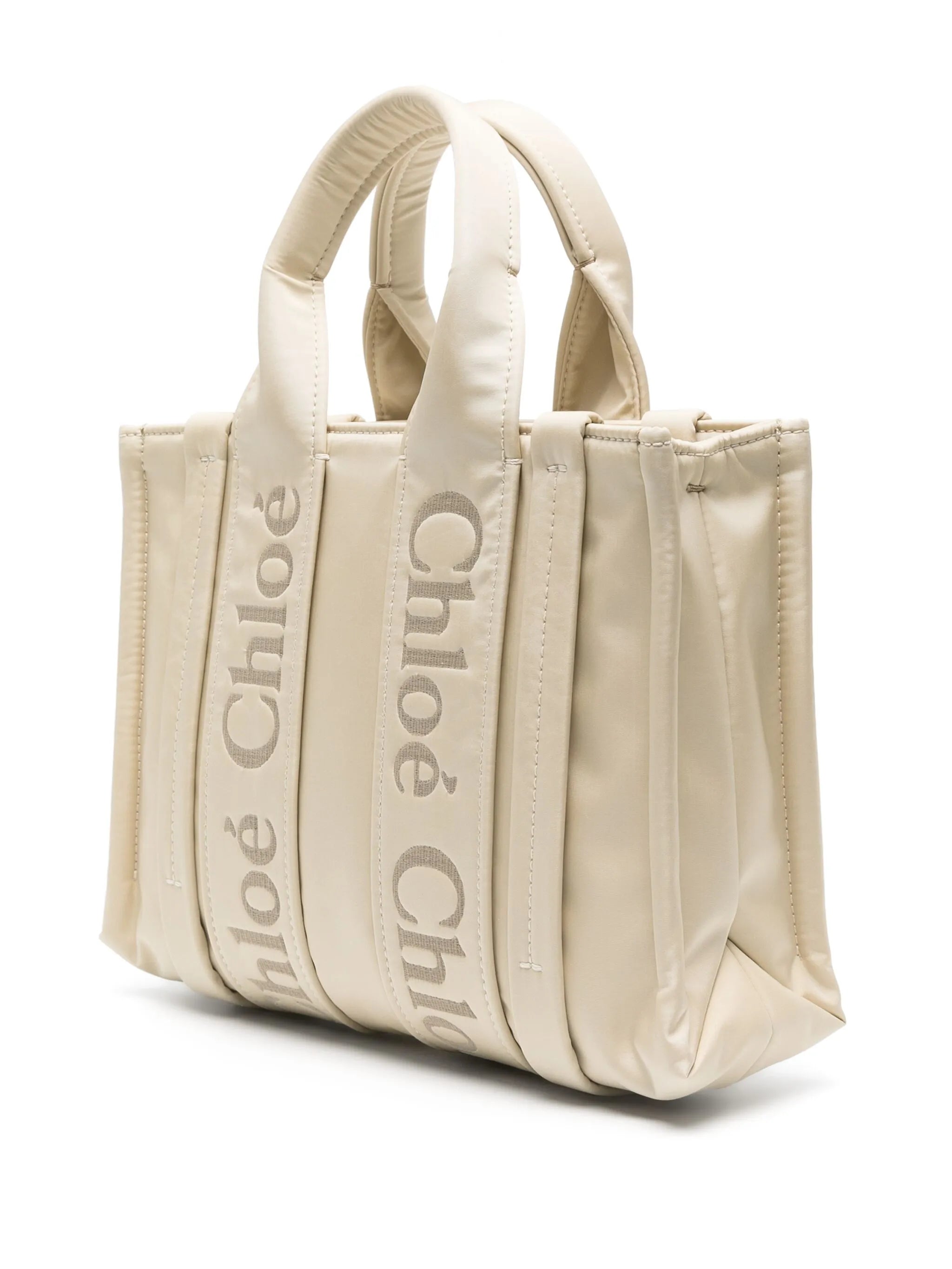 small Woody logo-embroidered tote bag