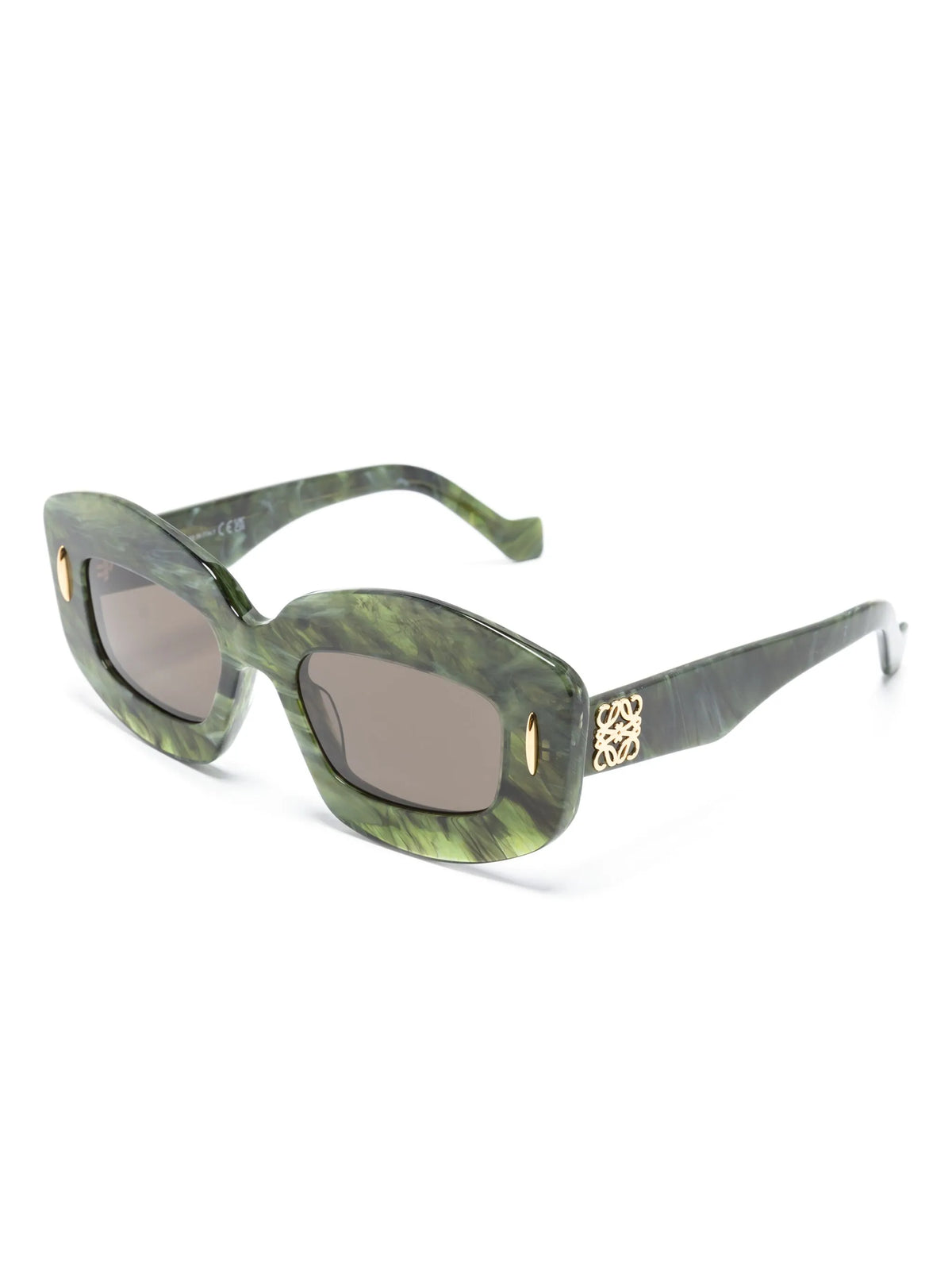 Screen rectangular-frame sunglasses