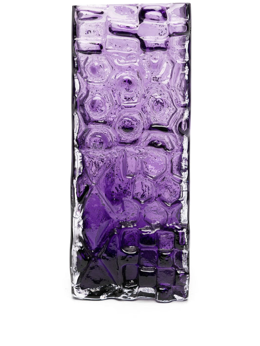 Relief glass vase (53cm x 15cm)