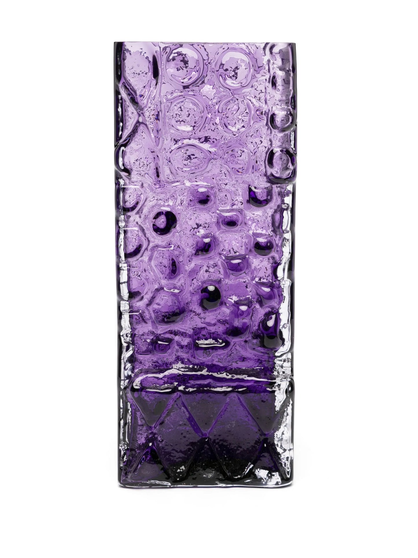 Relief glass vase (53cm x 15cm)