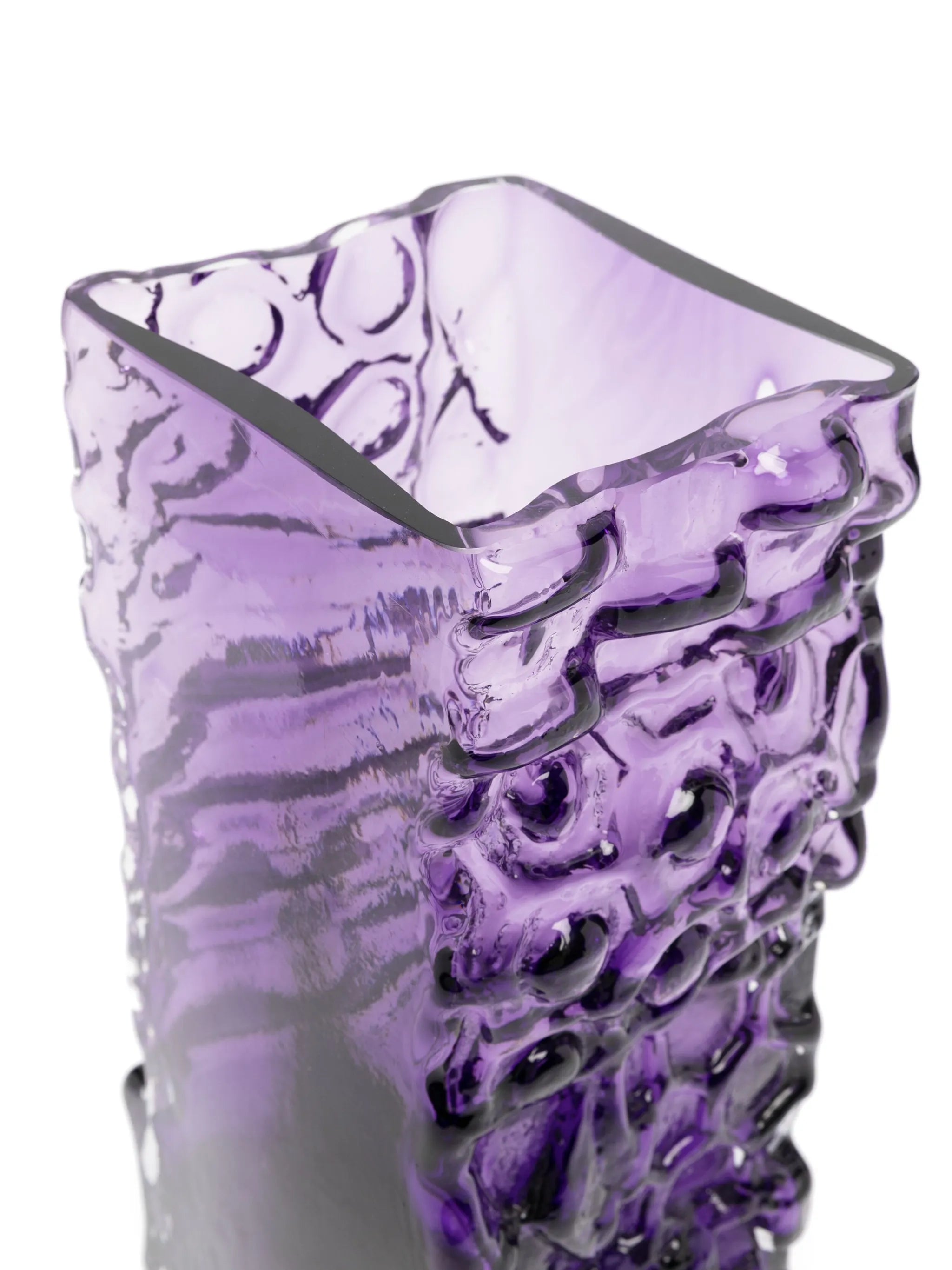 Relief glass vase (53cm x 15cm)