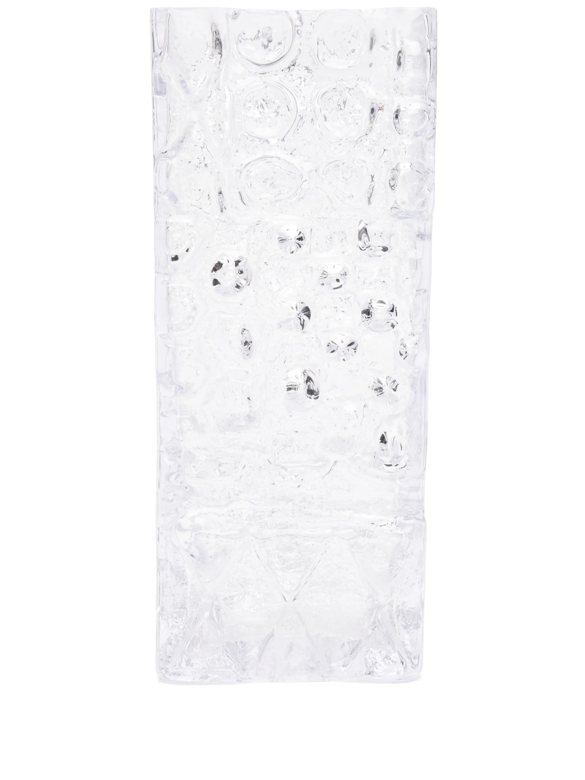 Relief glass vase (34cm x 16cm)