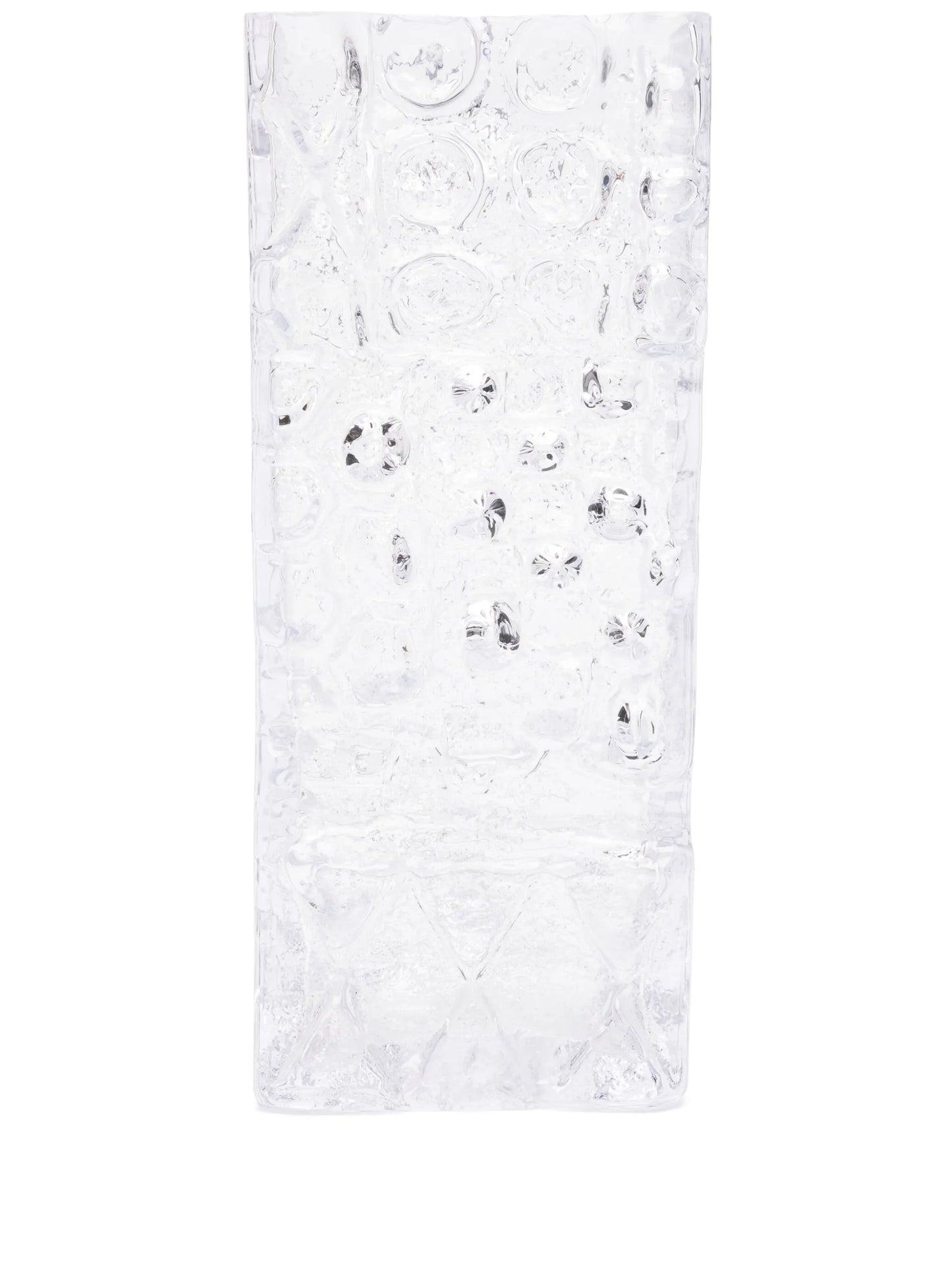 Relief glass vase (34cm x 16cm)