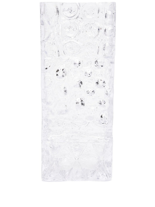Relief glass vase (34cm x 16cm)