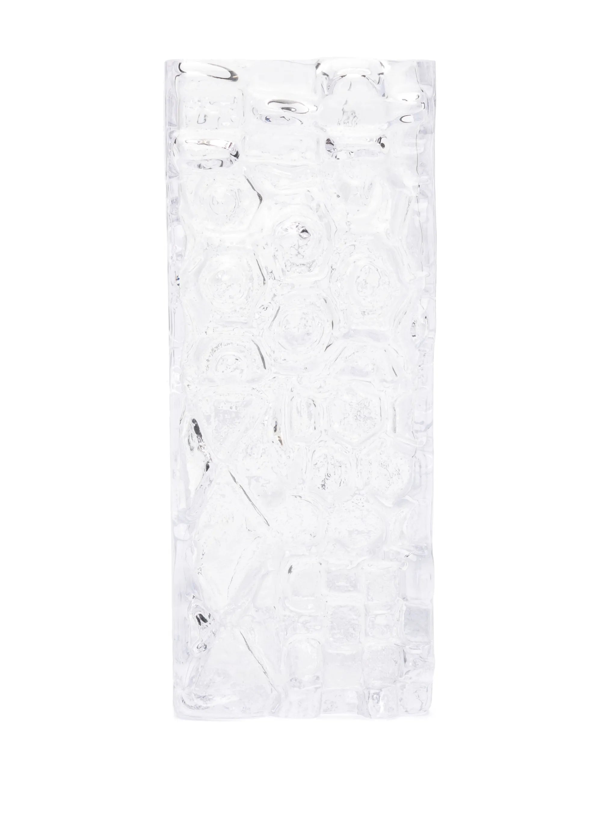 Relief glass vase (34cm x 16cm)