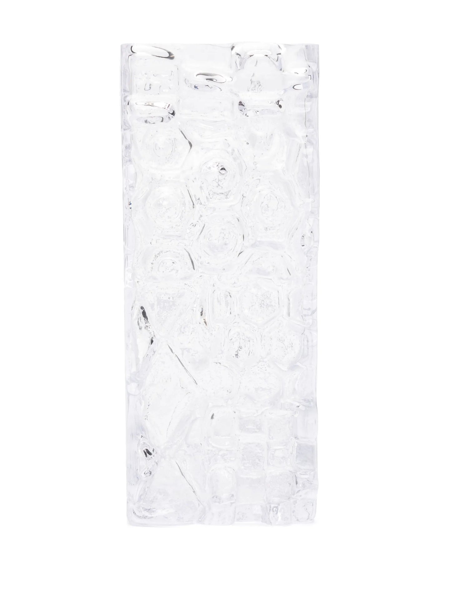 Relief glass vase (34cm x 16cm)