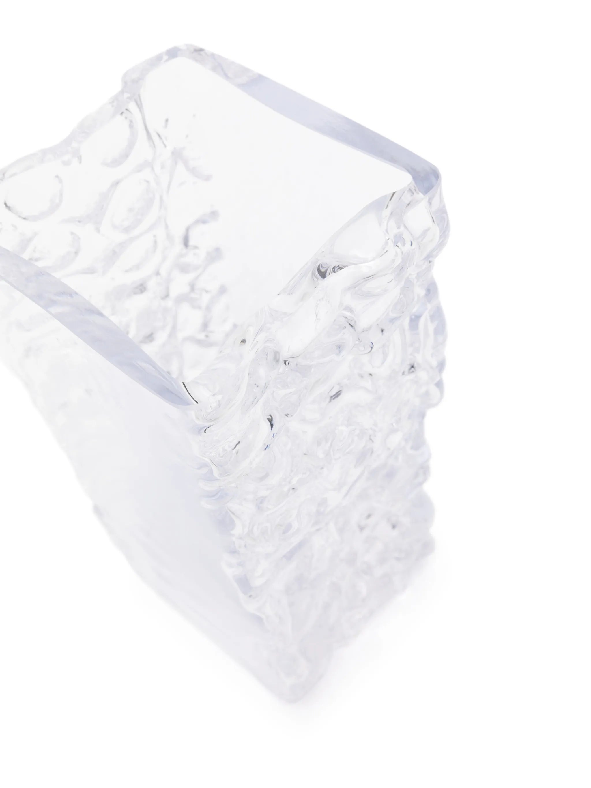 Relief glass vase (34cm x 16cm)