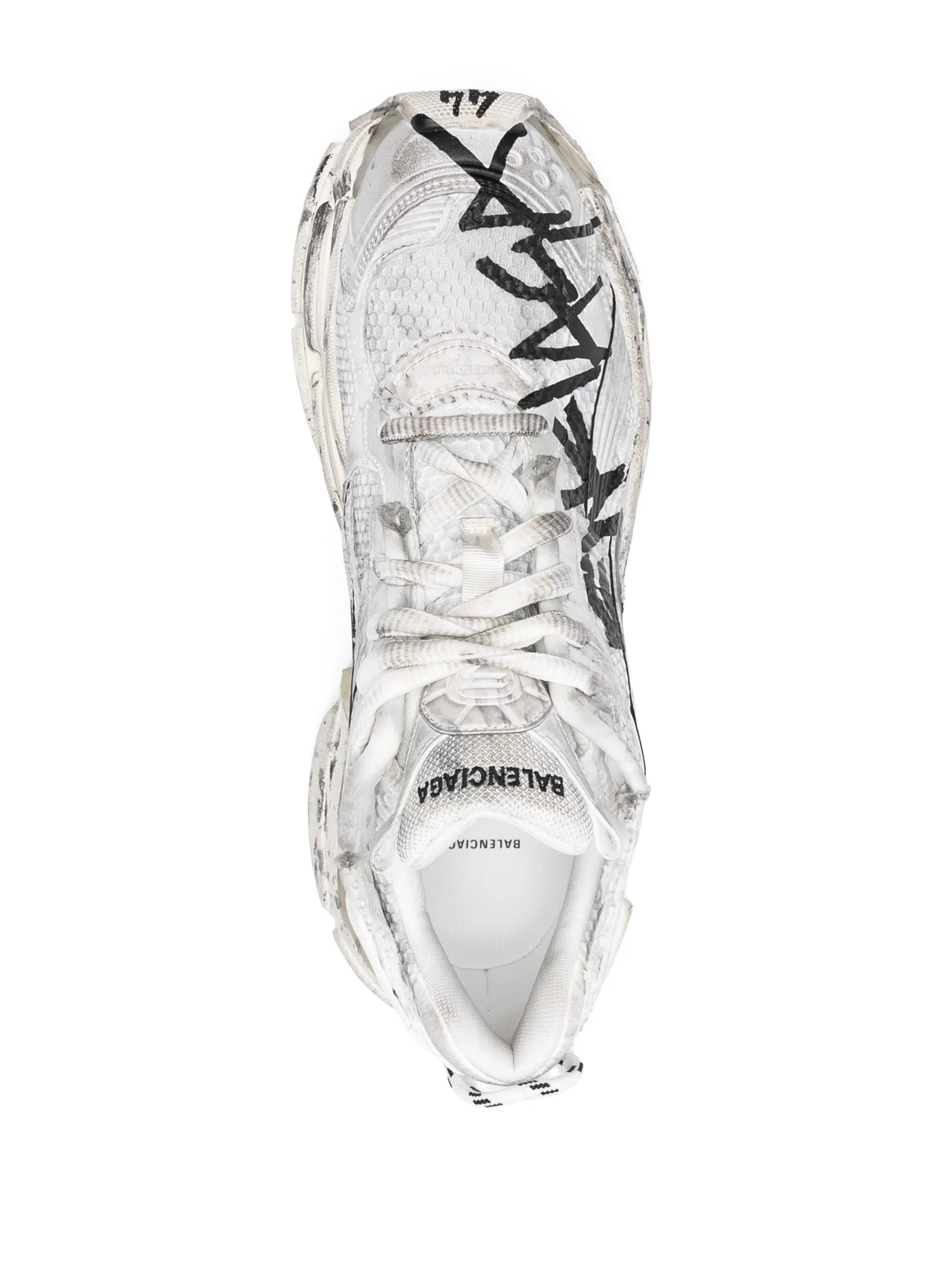 Runner graffiti-print sneakers
