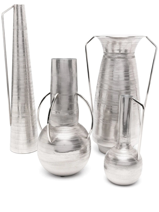 x Browns Roman metal vases (set of four)