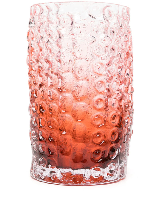 Relief glass vase (16cm x 30cm)