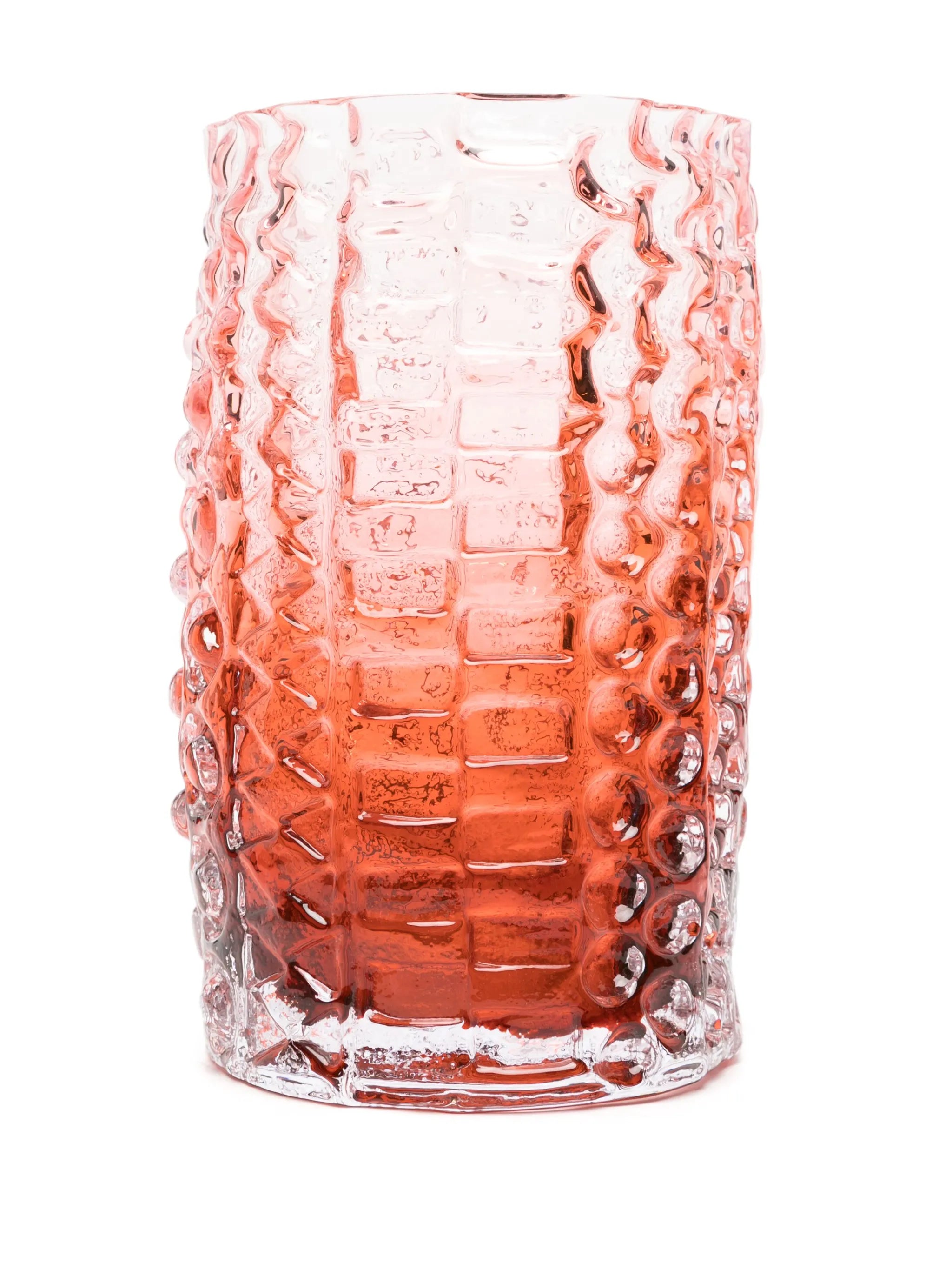Relief glass vase (16cm x 30cm)