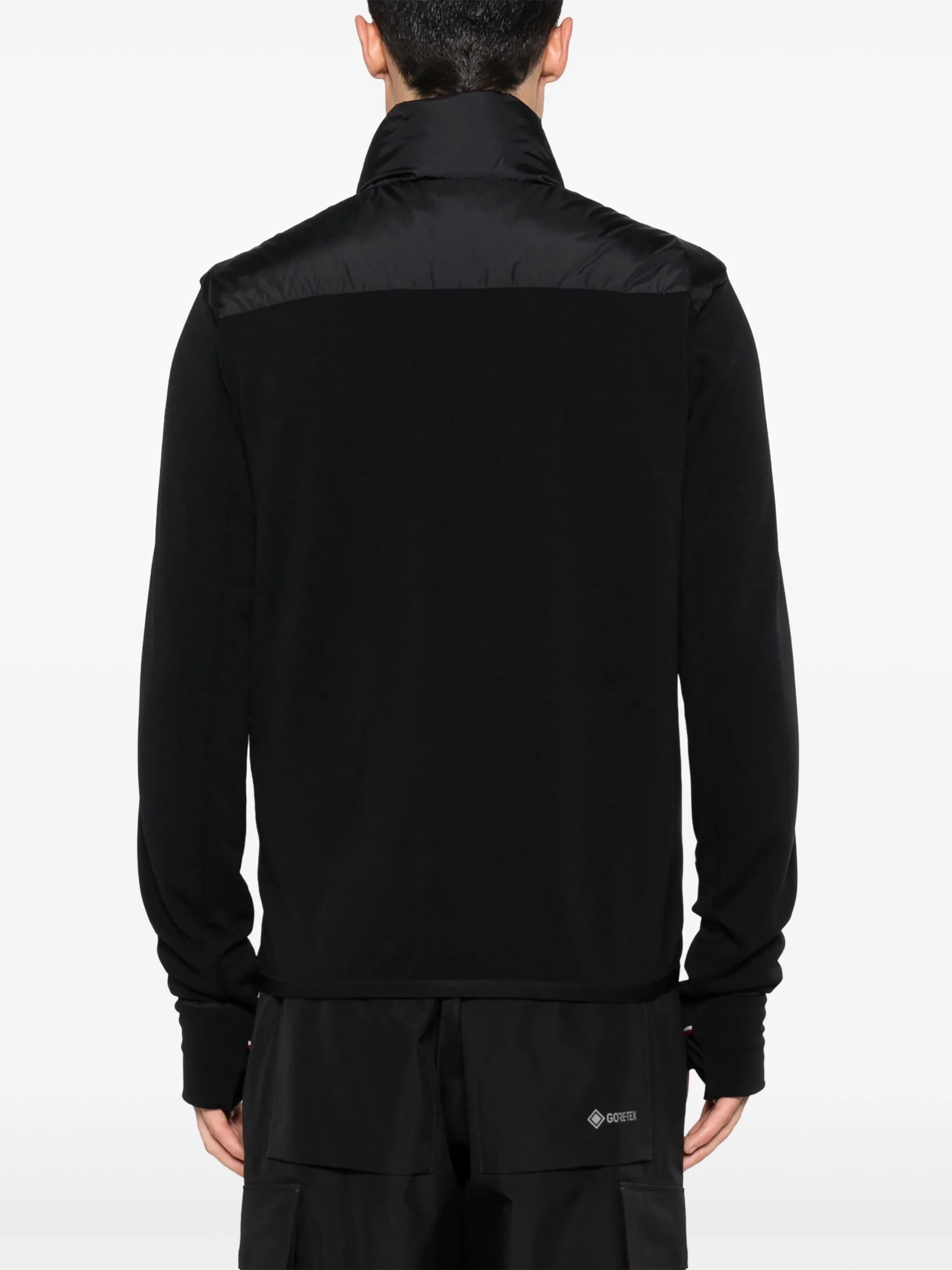 quilted-panel zip-up jacket