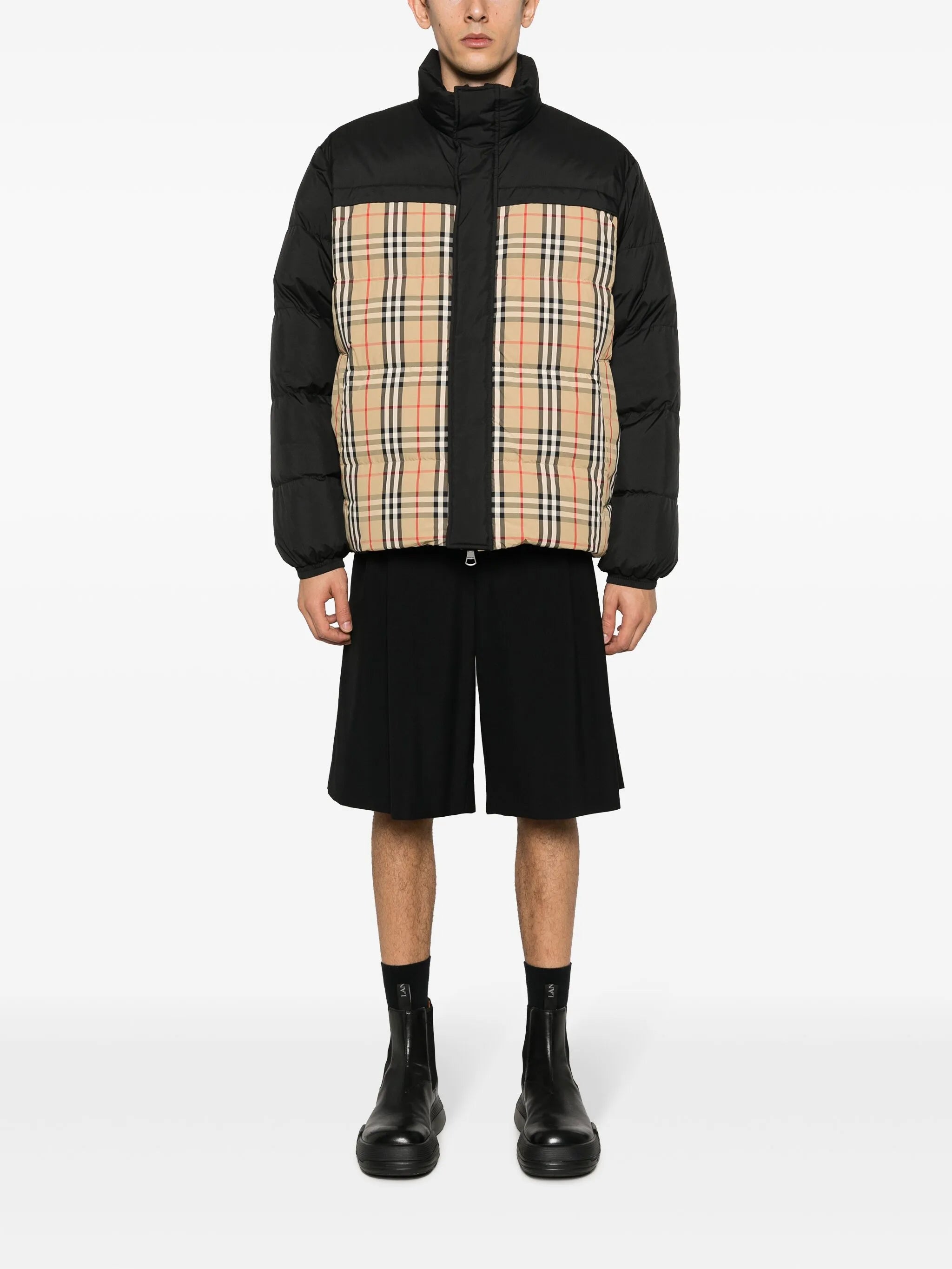 reversible padded puffer jacket