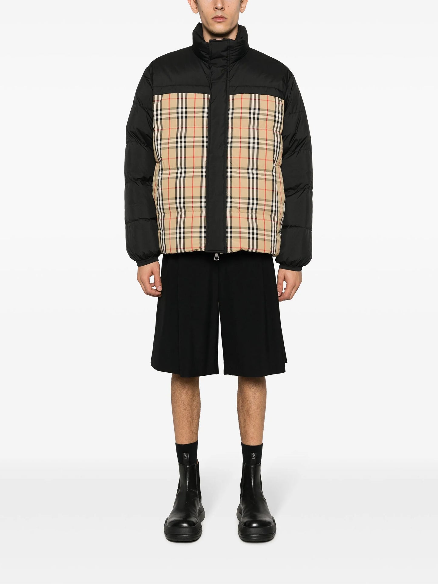 reversible padded puffer jacket