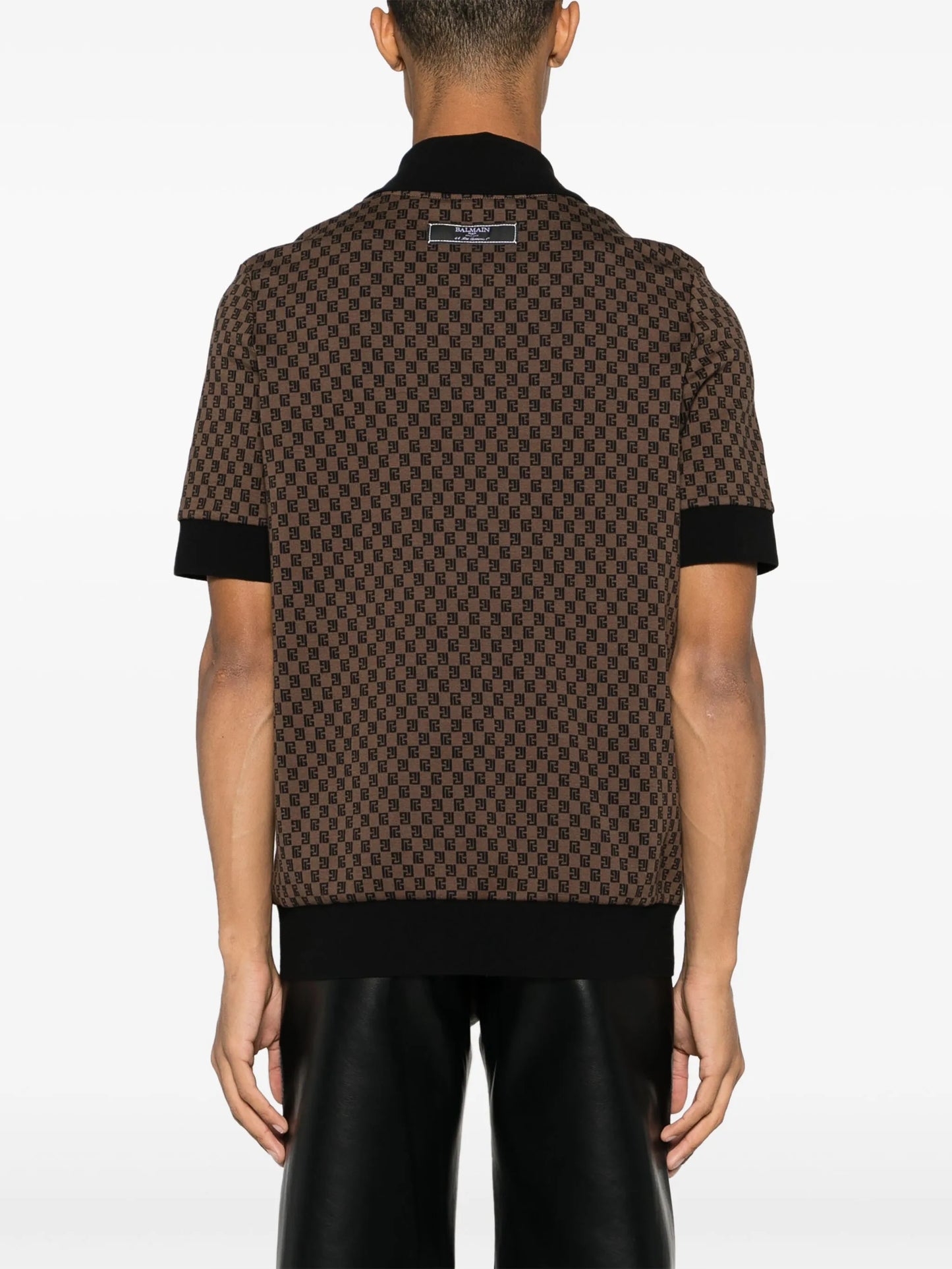Mini Monogram-jacquard polo shirt